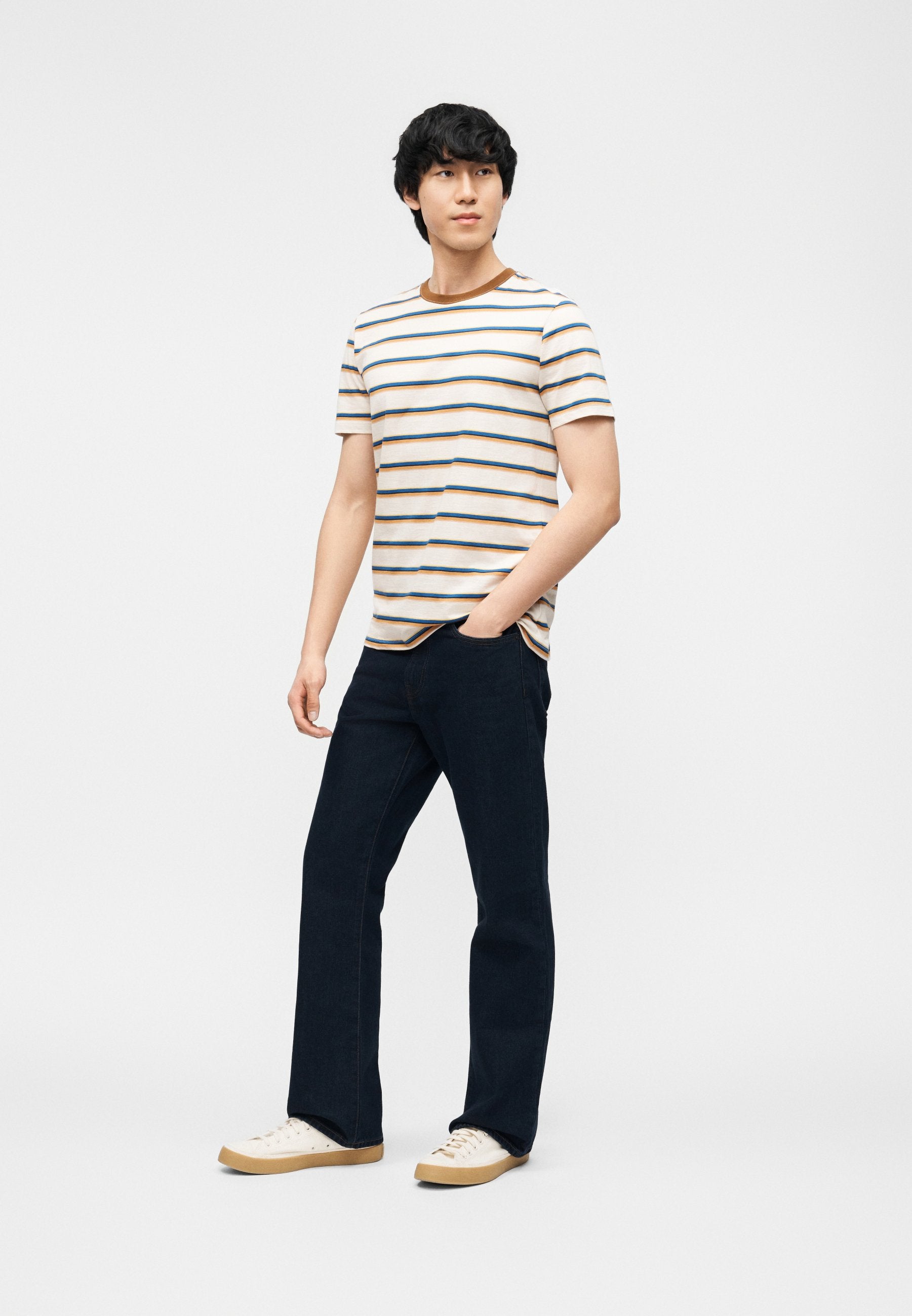 KLASİK PAÇA - Havuç Paça Kot Pantolon - koyu mavi denim