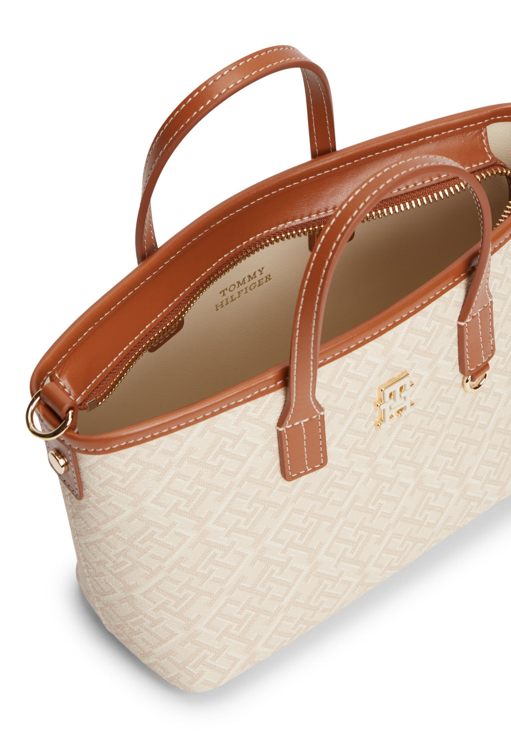 TH MONOPLAY CROSSBODY TOTE BAG - حقيبة يد - بيج
