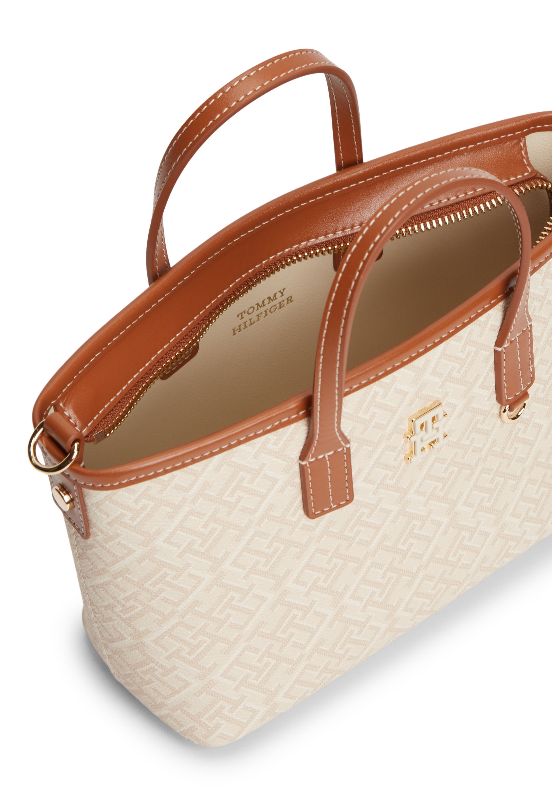 TH MONOPLAY CROSSBODY TOTE BAG - حقيبة يد - بيج