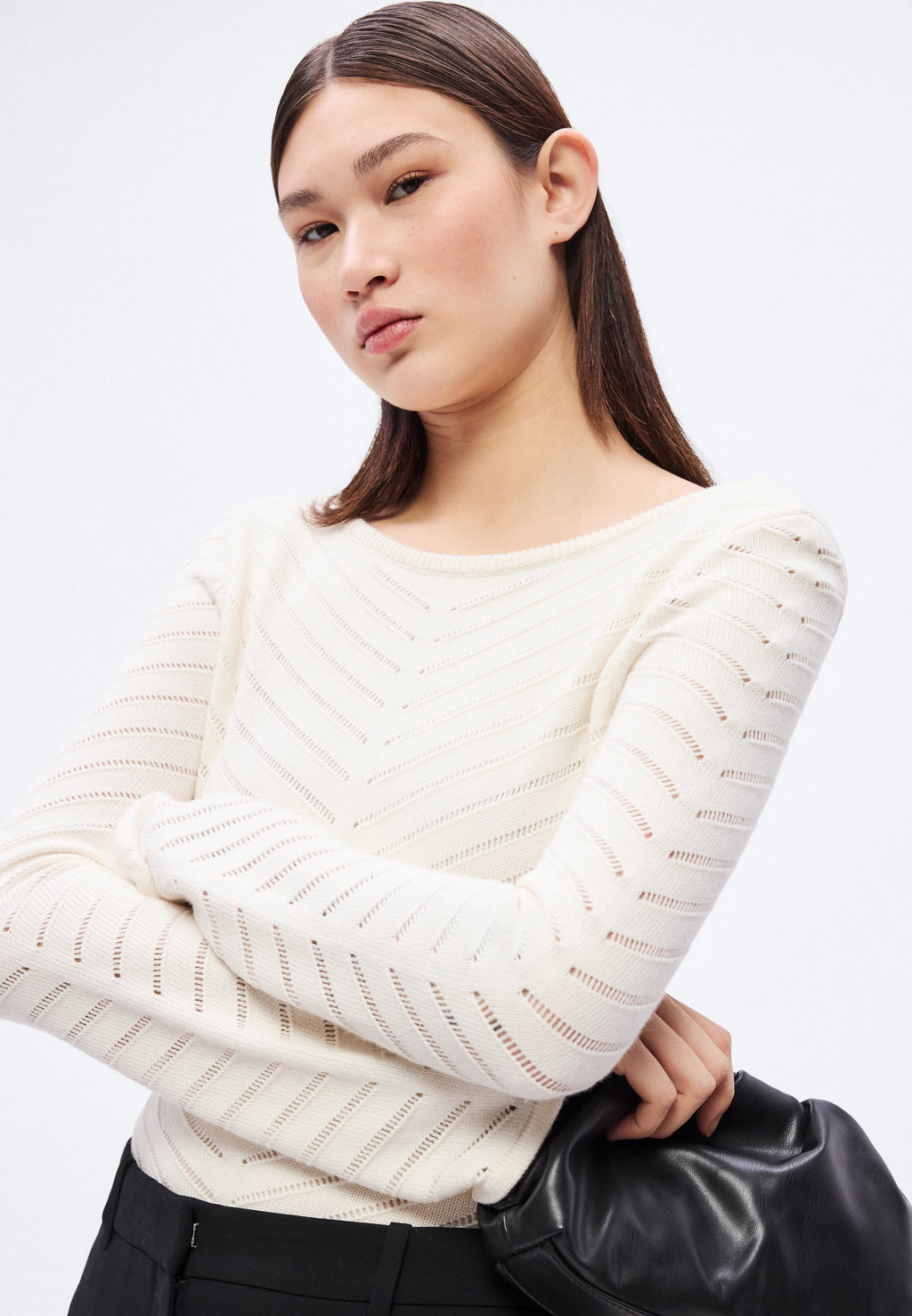 FALONINA - Jumper - open white