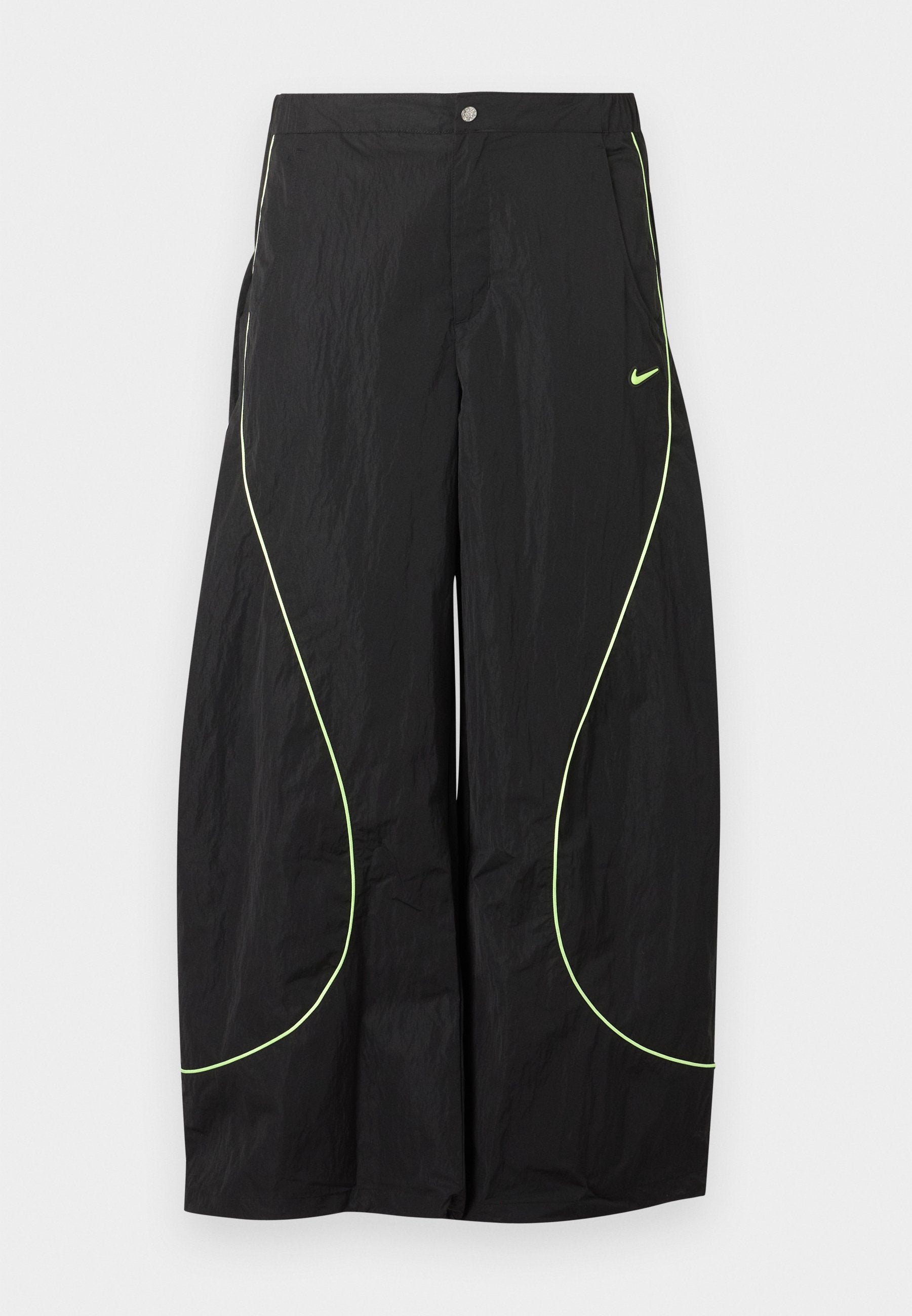 TOBI - Tracksuit bottoms - black/volt ice/cream