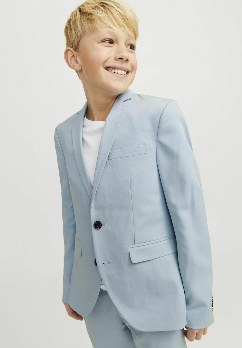 Single-breasted JPRSOLAR Junior - Suit jacket - chambray blue