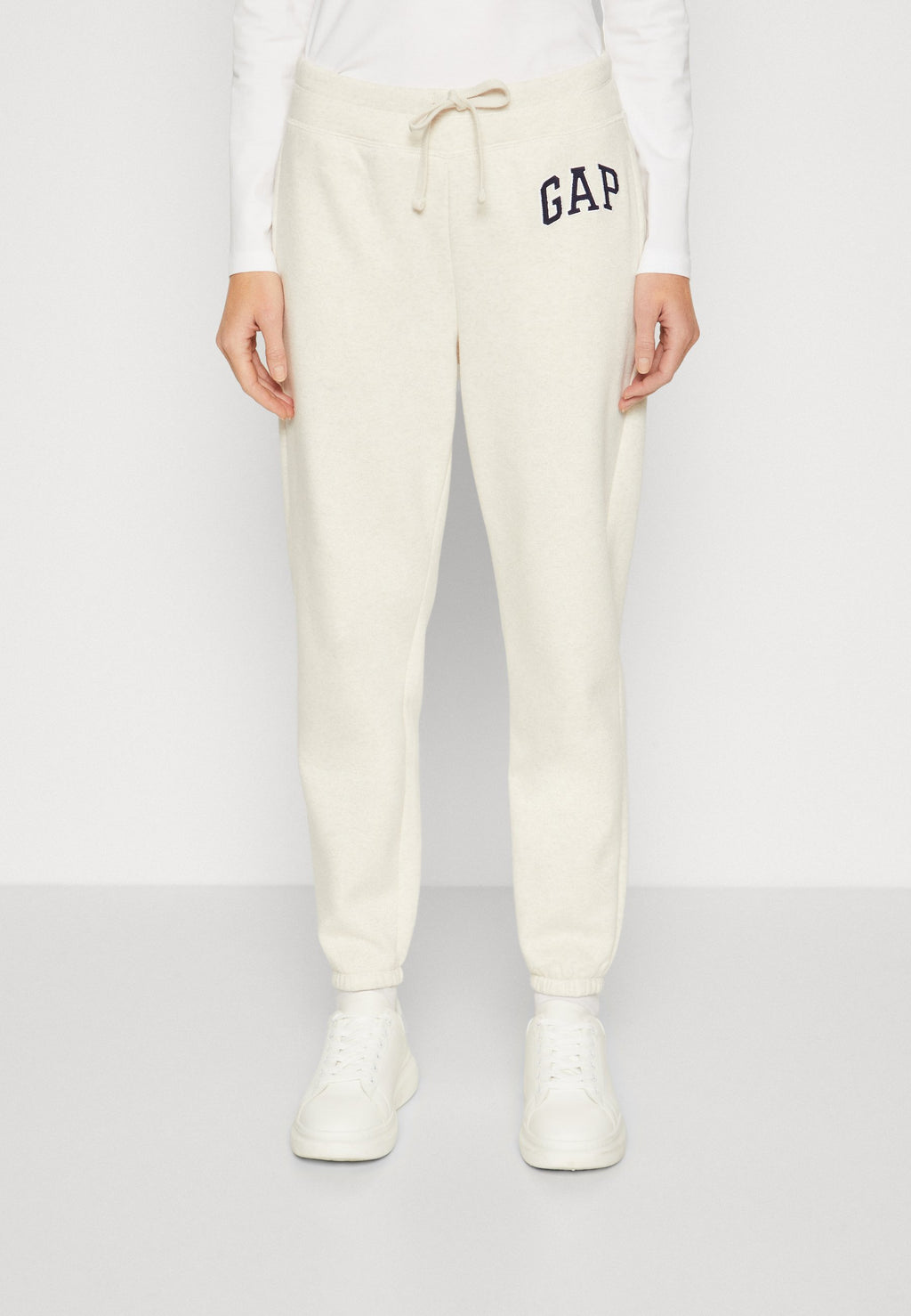 HERITAGE JOGGER - Tracksuit bottoms - oatmeal heather