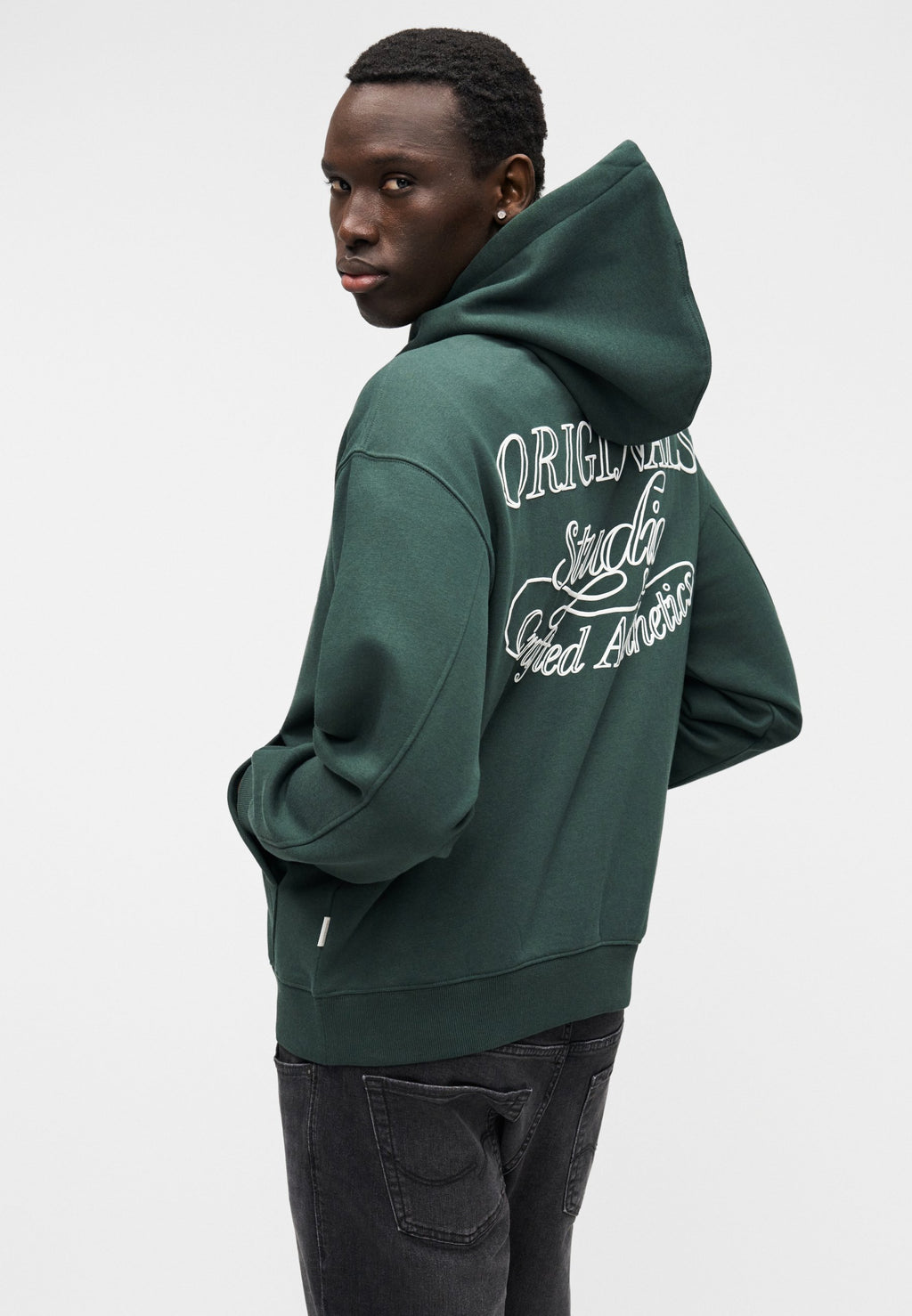 JORNIAGARA TYPO HOOD - Sweat-shirt - sycamore
