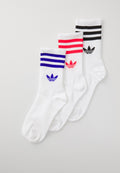STRIPES CREW UNISEX 3 PACK - Socks - white/lucid red/lucid blue