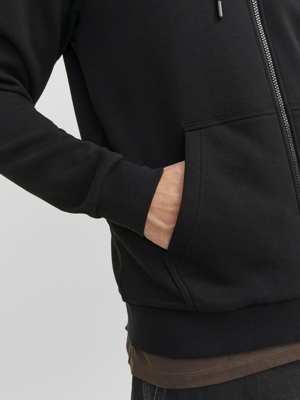 Zip Plain Zip - Zip-up sweatshirt - black