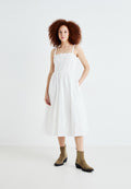 EYELET MIDI DRESS - Day dress - optic white