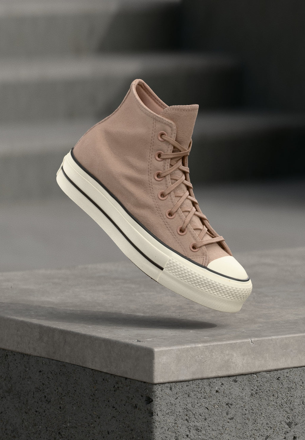 CHUCK TAYLOR ALL STAR LIFT - High-top trainers - dried earth/egret/black