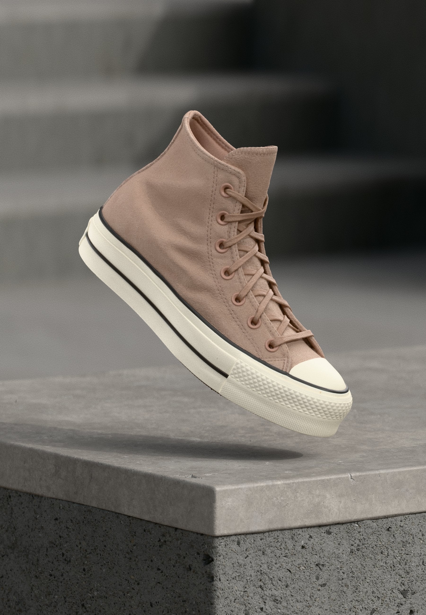 CHUCK TAYLOR ALL STAR LIFT - High-top trainers - dried earth/egret/black