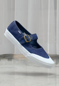 MARY JANE - Ankle strap ballet pumps - deep indigo