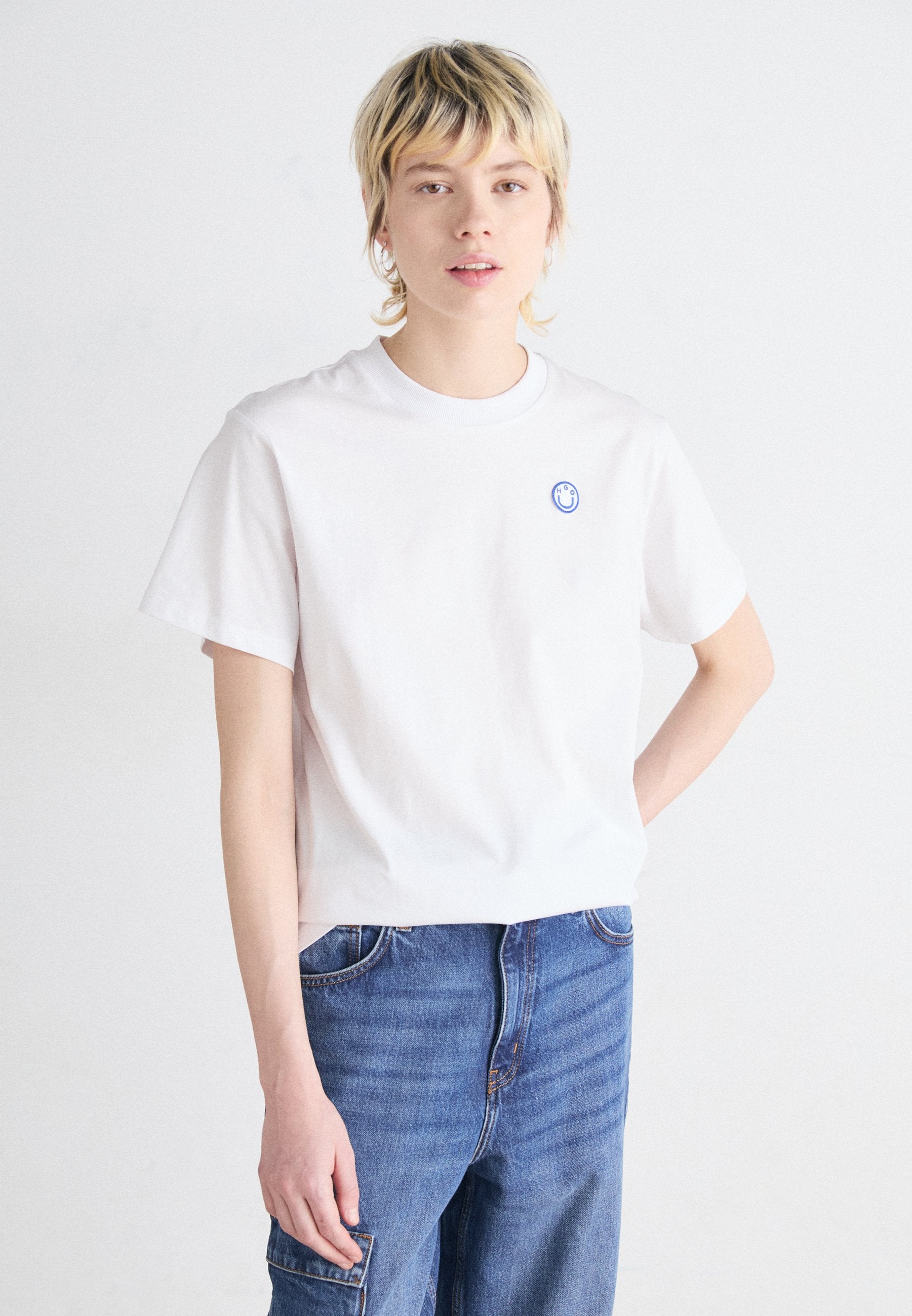 VINTAGE TEE_B_1 - Basic T-shirt - white