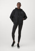 HOODIE - Zip-up sweatshirt - black/white