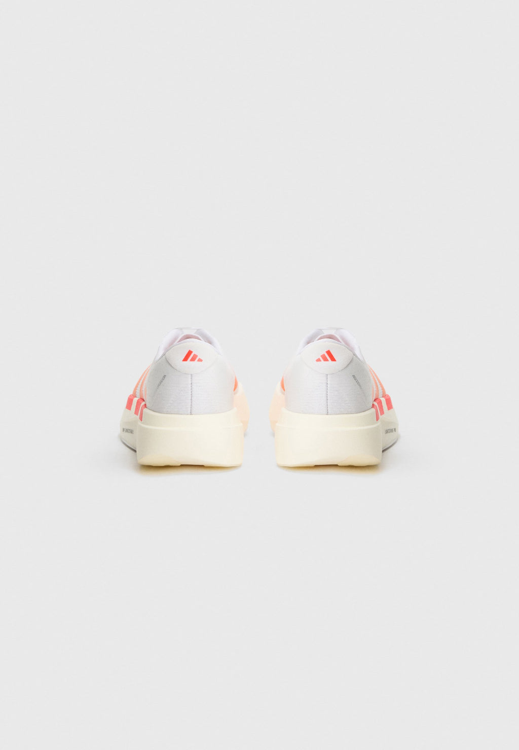 ADIZERO EVO SL J UNISEX - Road running shoes - white/pure orange/lucid red