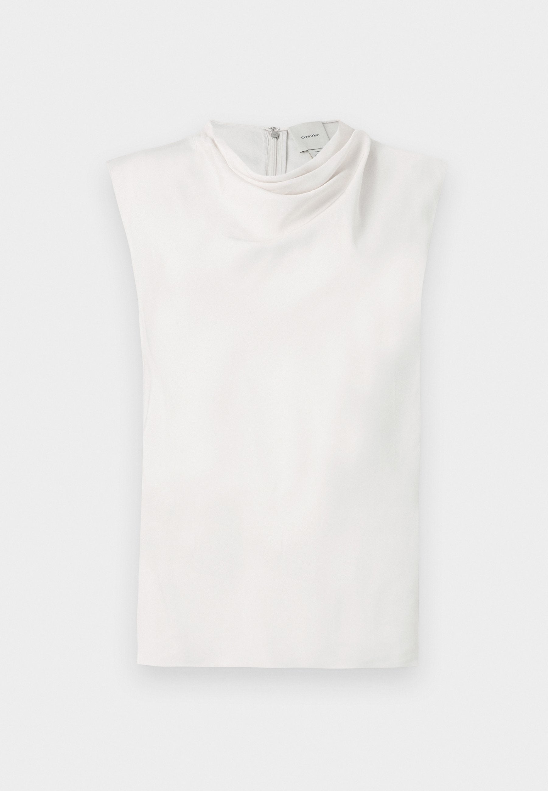 COWL NECK TANK - Top - white sand