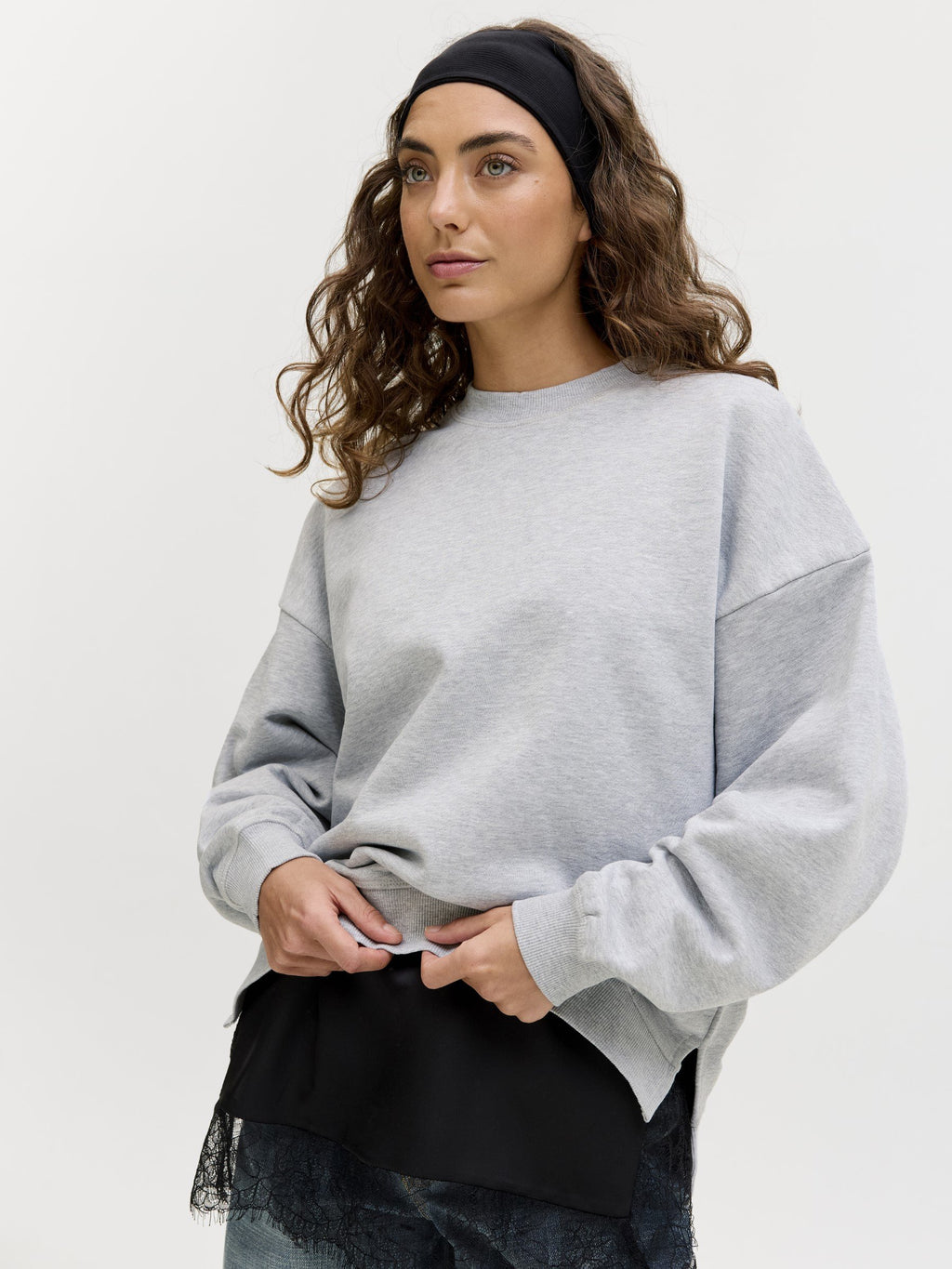 Sweats JXCORA Sweats - Sweatshirt - light grey melange