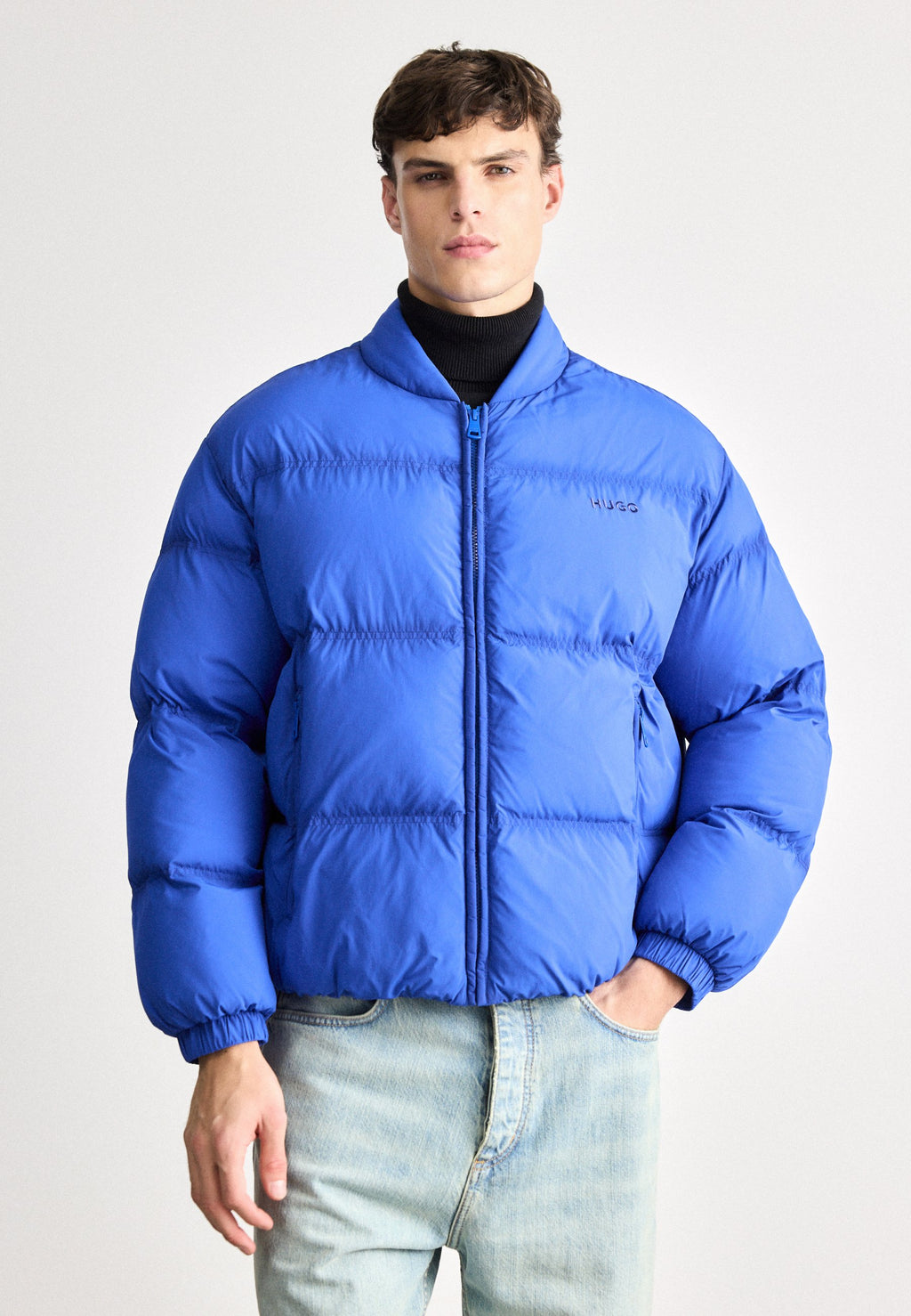 BRADEN - Winter jacket - open blue