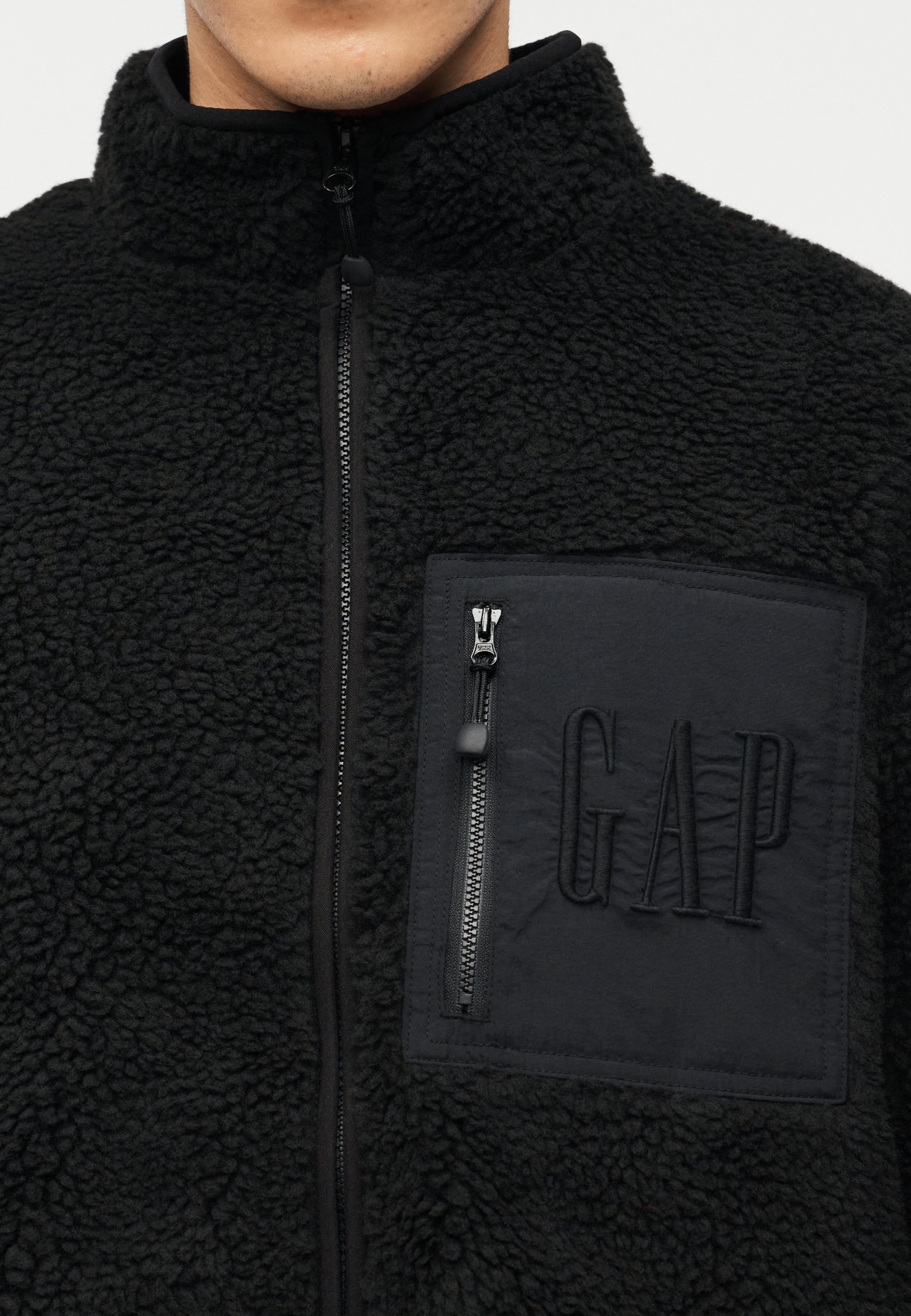 LOGO POLAR - Fleece jacket - true black