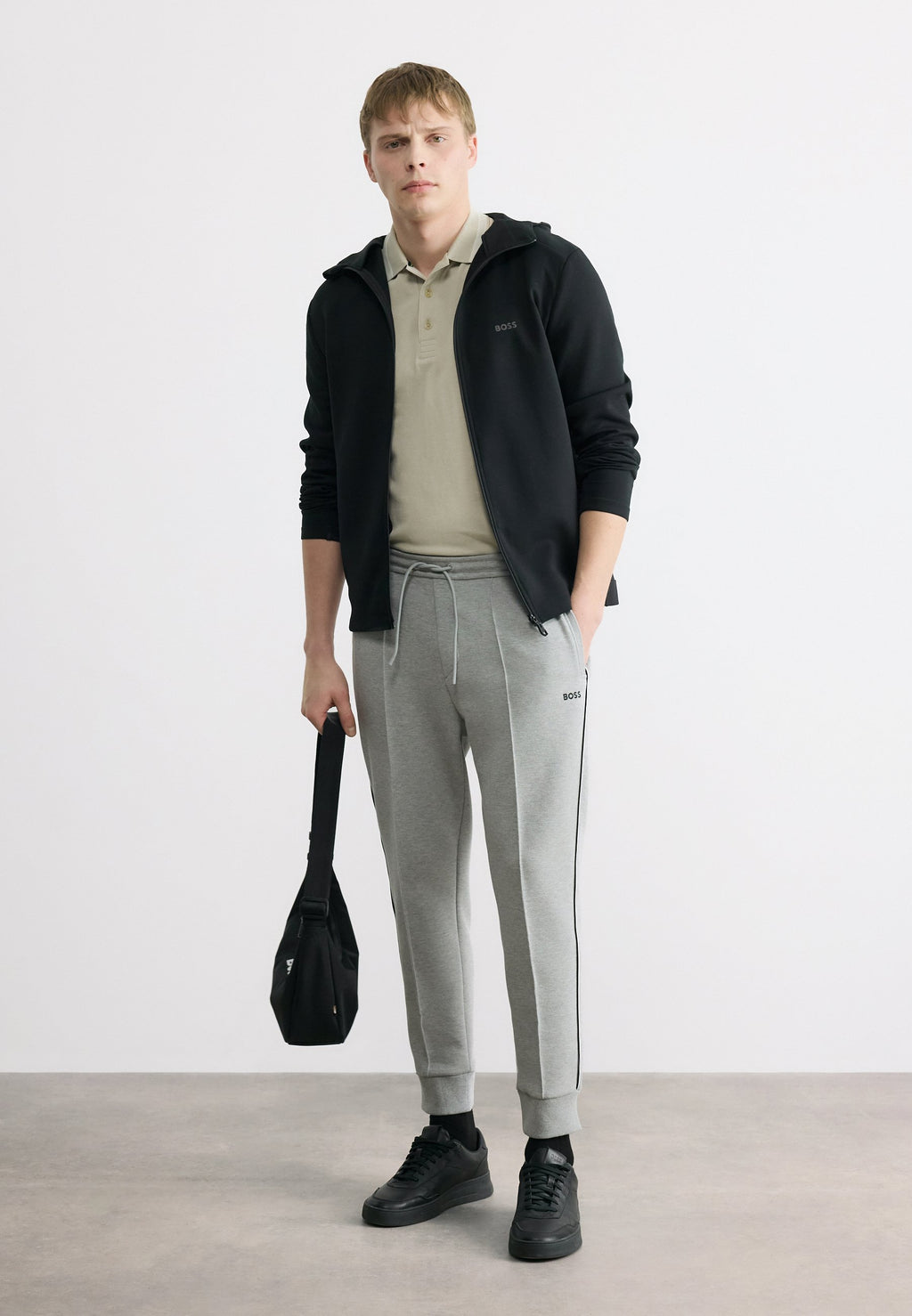 JOIN HADIKO - Tracksuit bottoms - silver-coloured