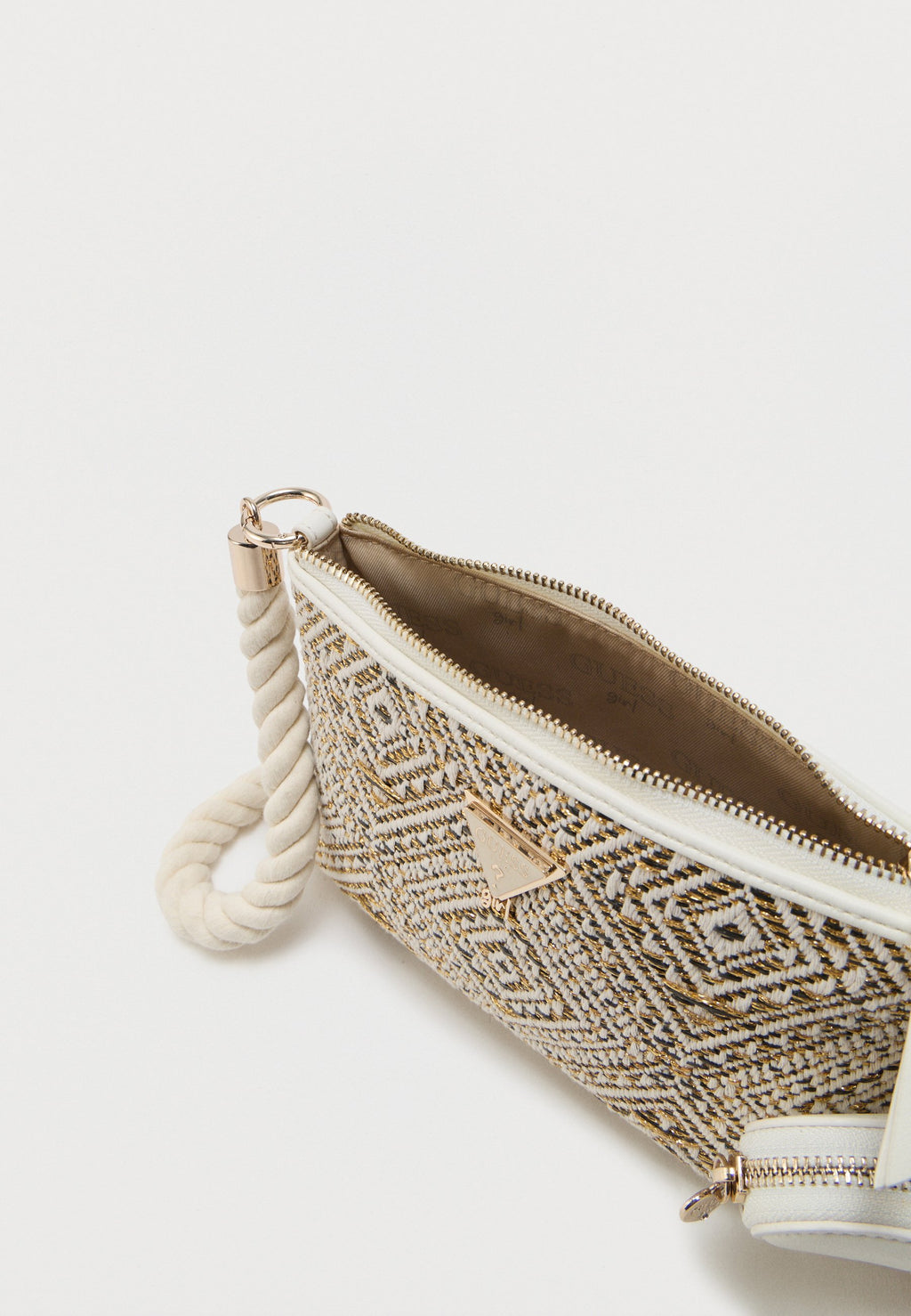 MINI CROSSBODY BAG UNISEX - Cross body bag - black/beige