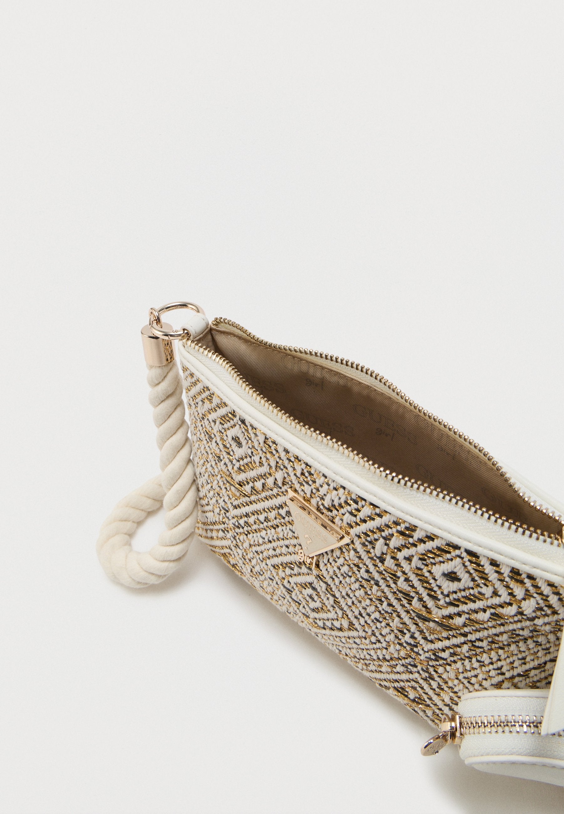 MINI CROSSBODY BAG UNISEX - Cross body bag - black/beige