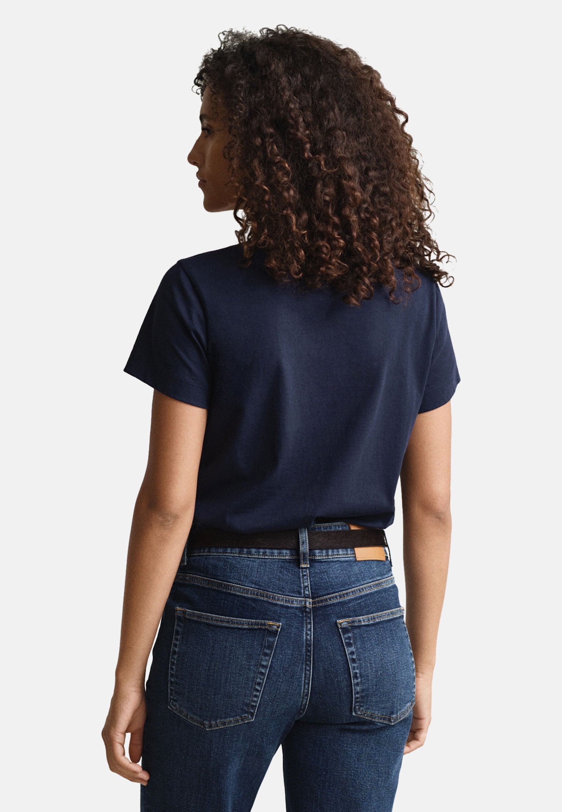 REG SHIELD - Basic T-shirt - evening blue