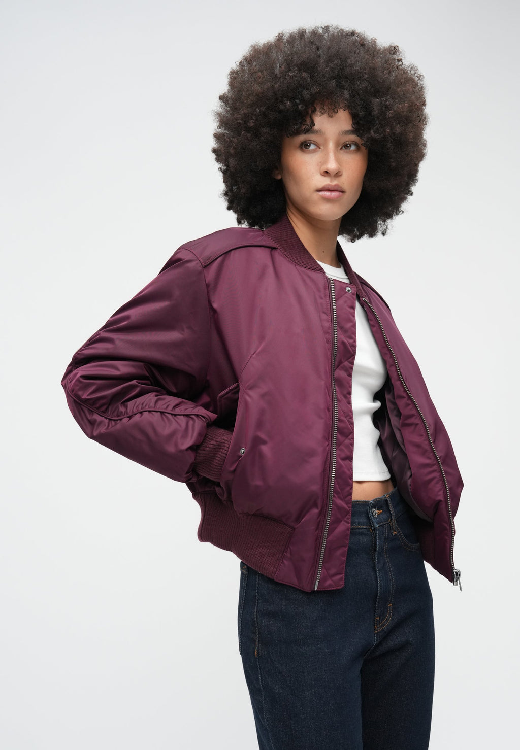 FERIDA - Bomber Jacket - dark purple