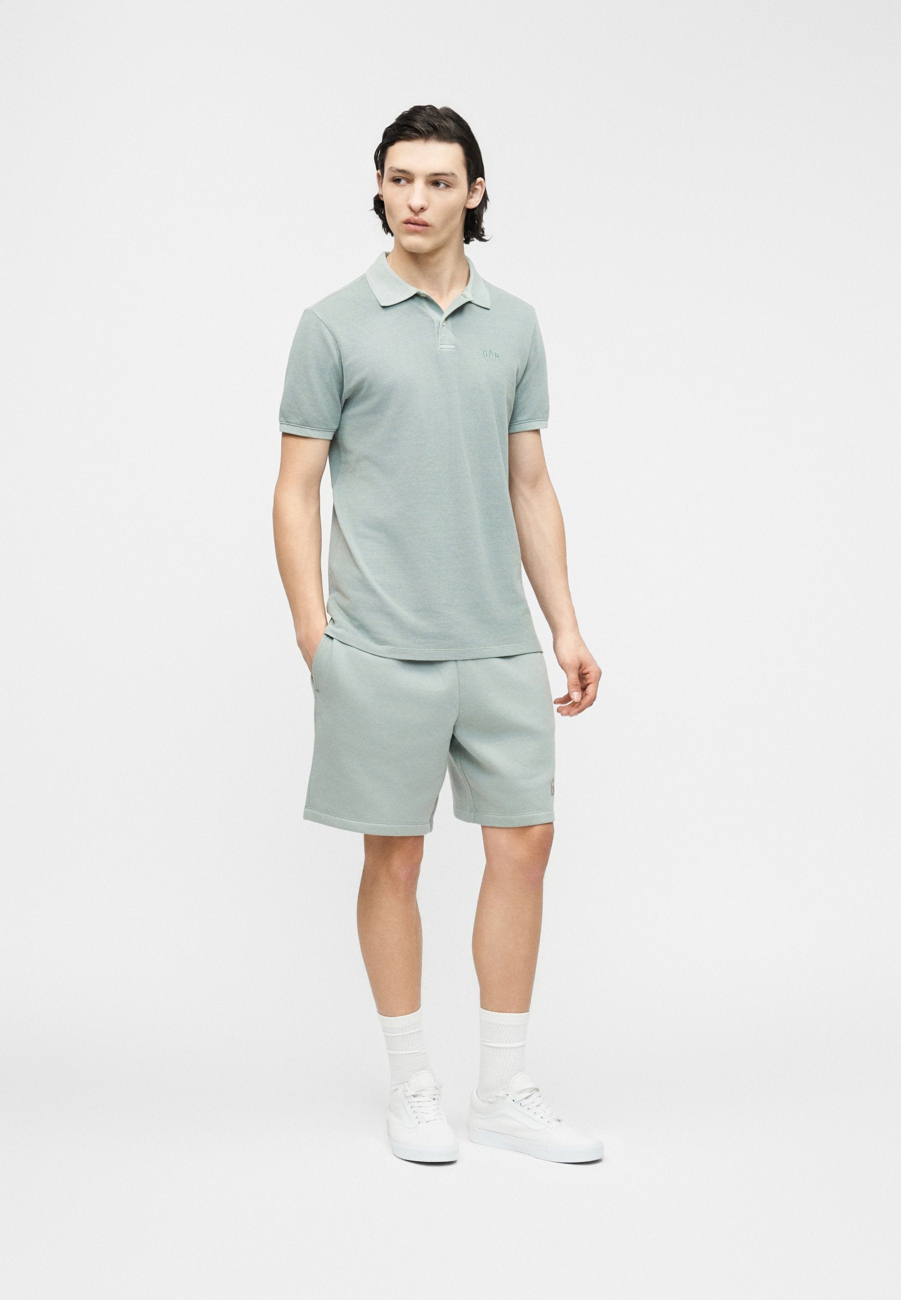 LOGO - Polo shirt - sage