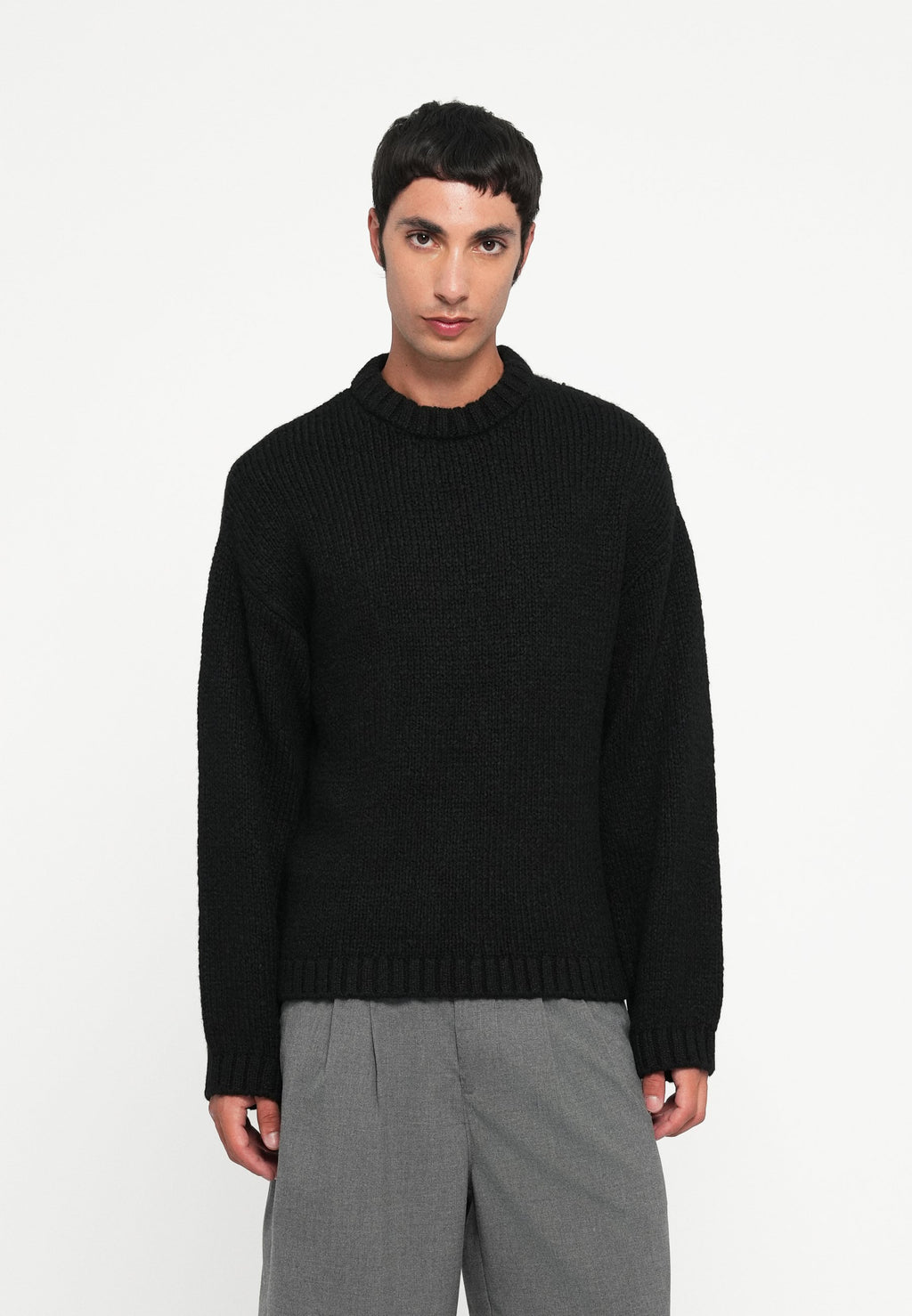 Knitted Knitted - Jumper - black