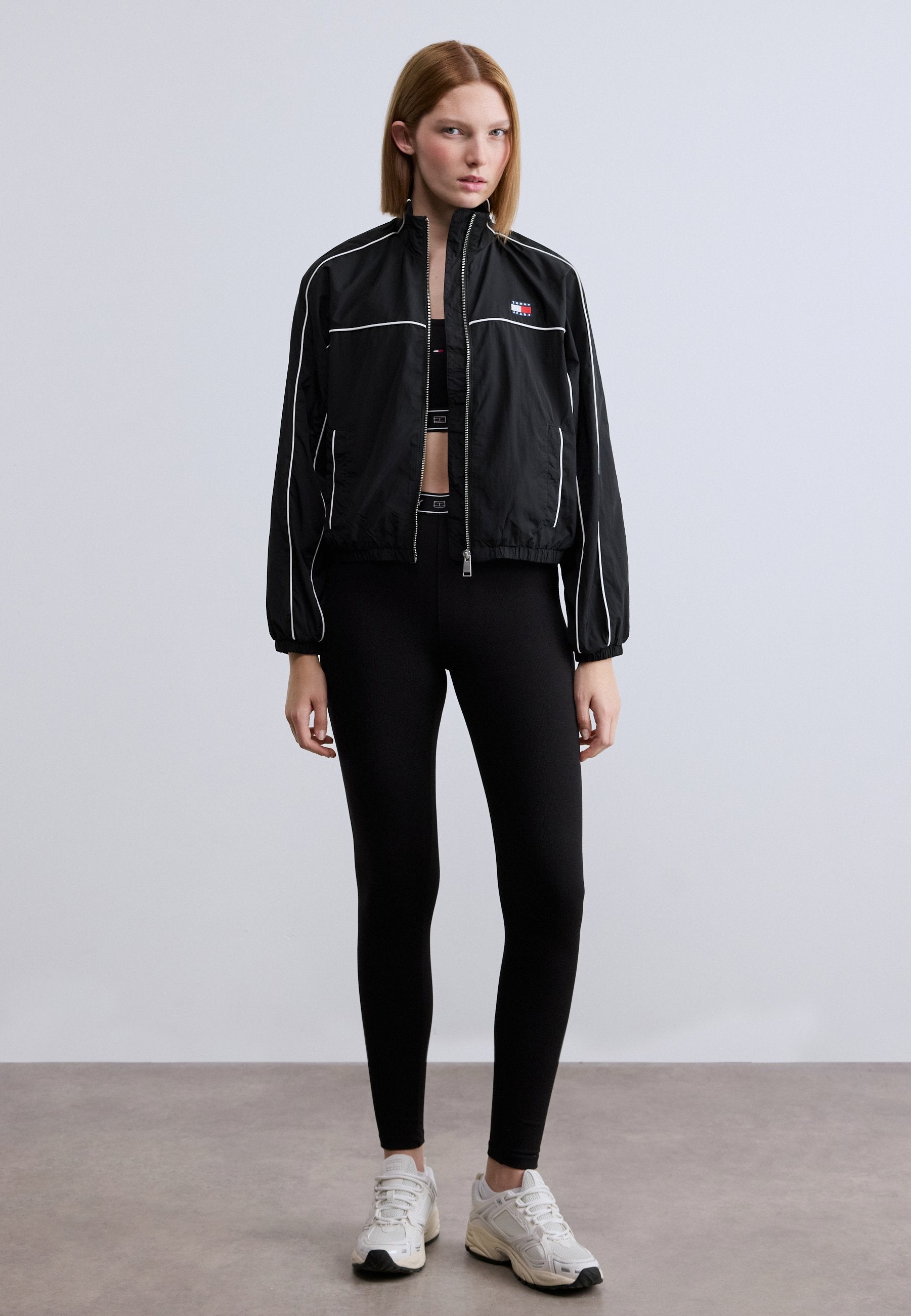 PIPING JACKET - Summer jacket - black