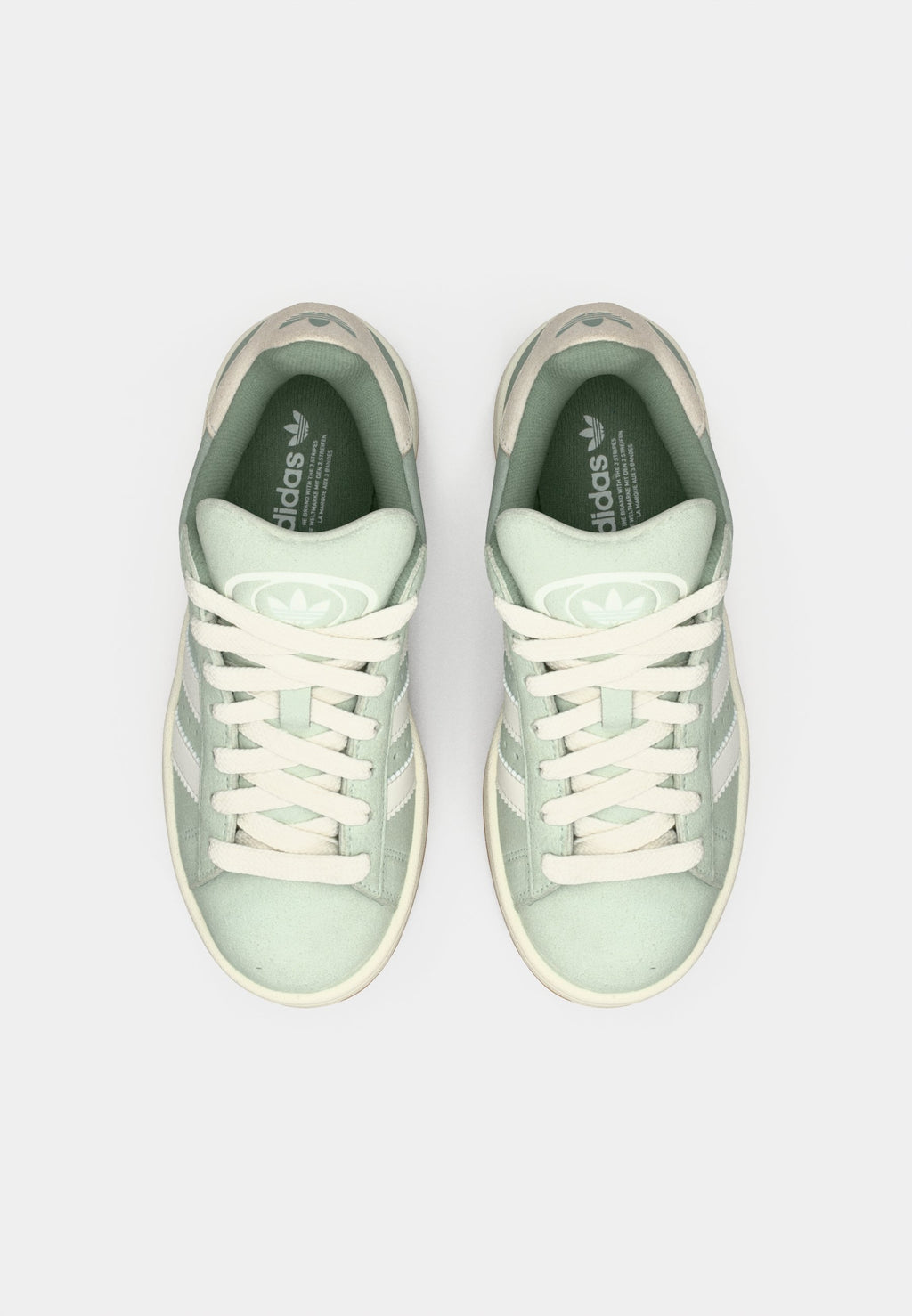 CAMPUS 00S UNISEX - Skate shoes - linen green/core white/silver-coloured green