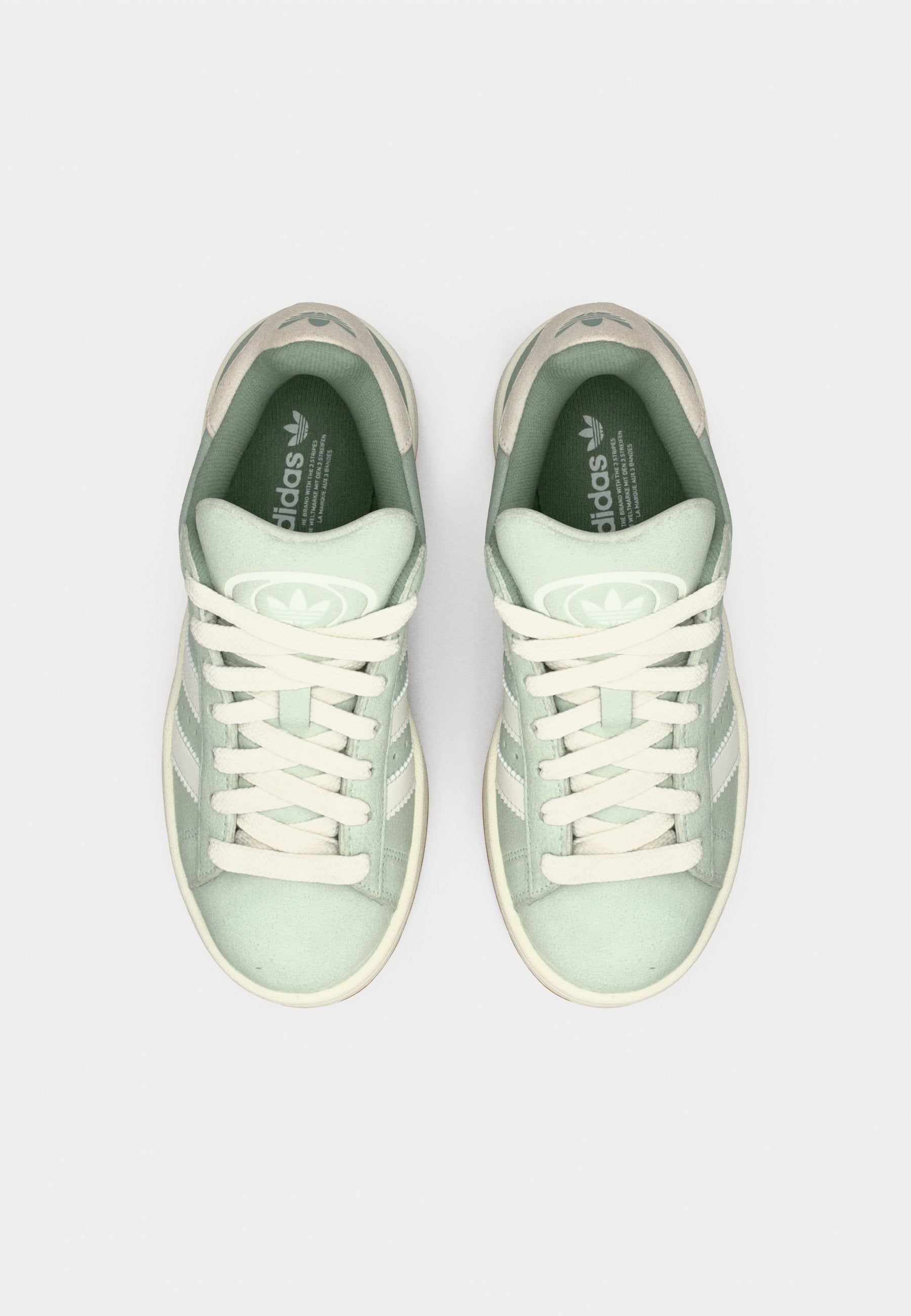 CAMPUS 00S UNISEX - Skate shoes - linen green/core white/silver-coloured green
