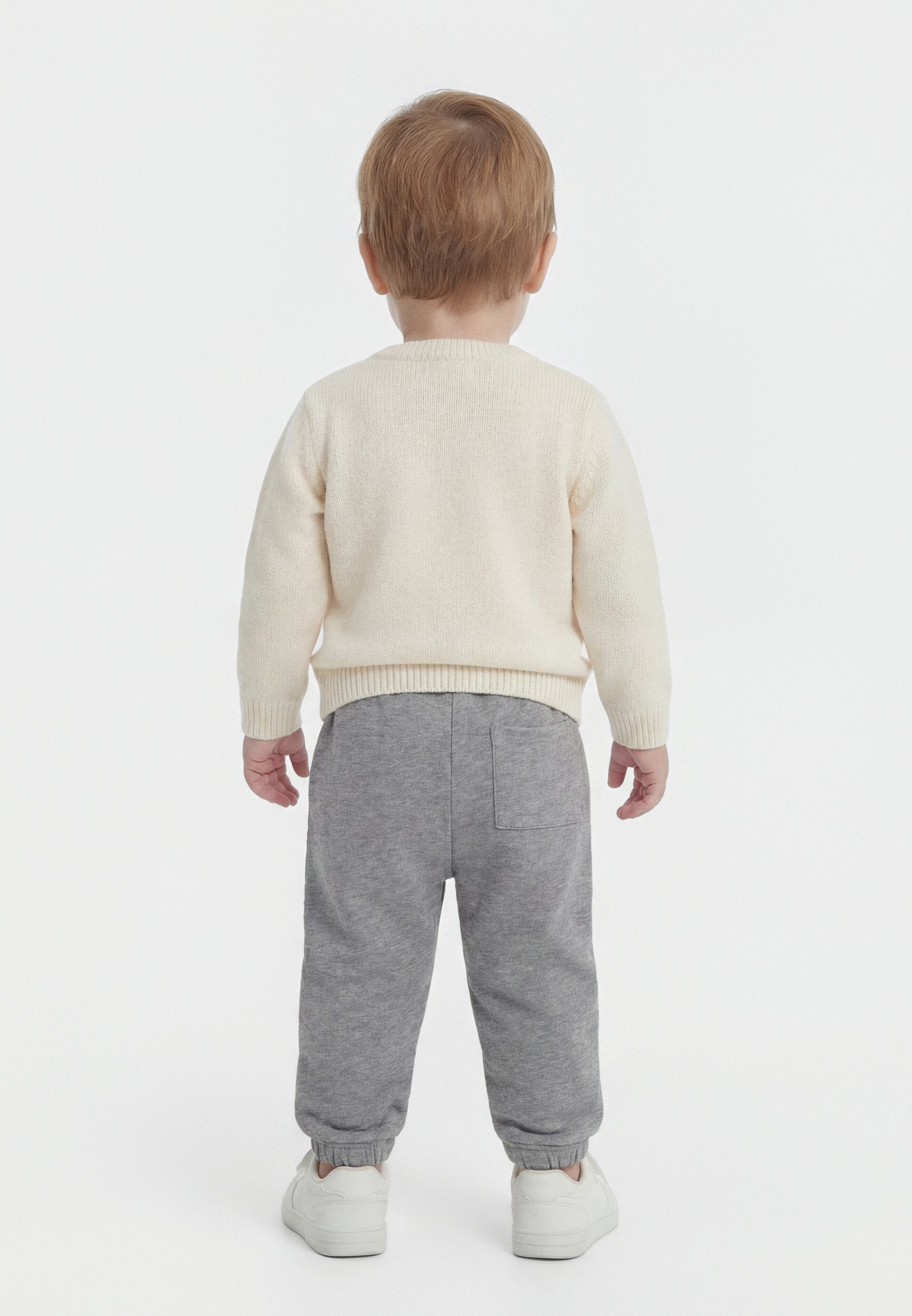 PANT LOGO KIDS PRINT UNISEX - Tracksuit bottoms - grey/white