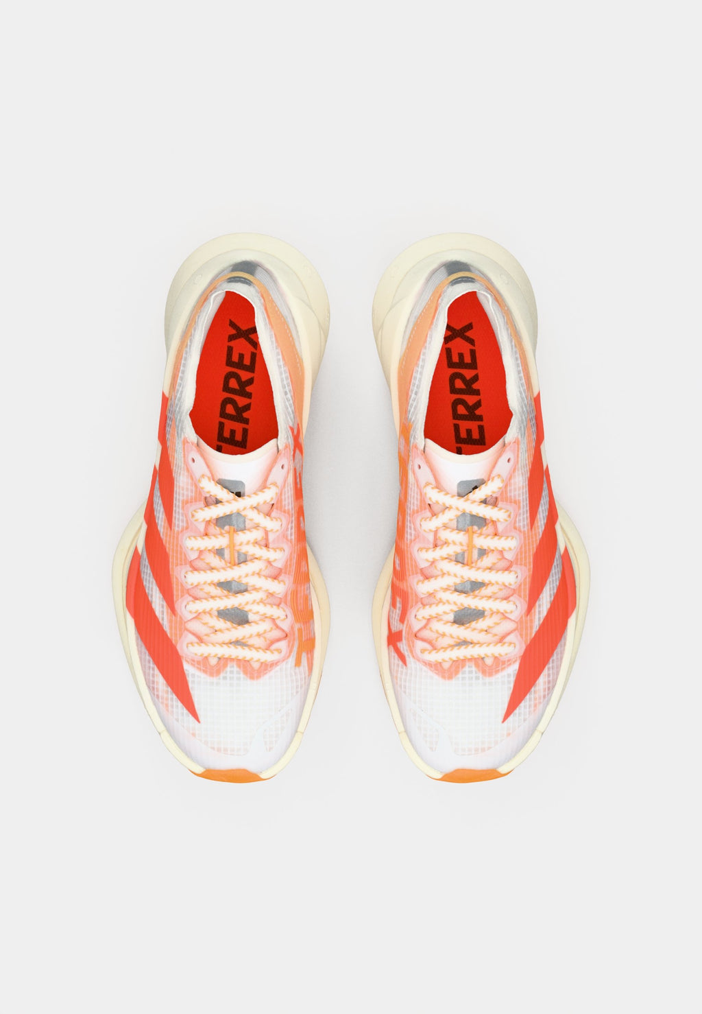 AGRAVIC SPEED ULTRA 2 - Trail running shoes - footwear white/impact orange/reflective silver-coloured