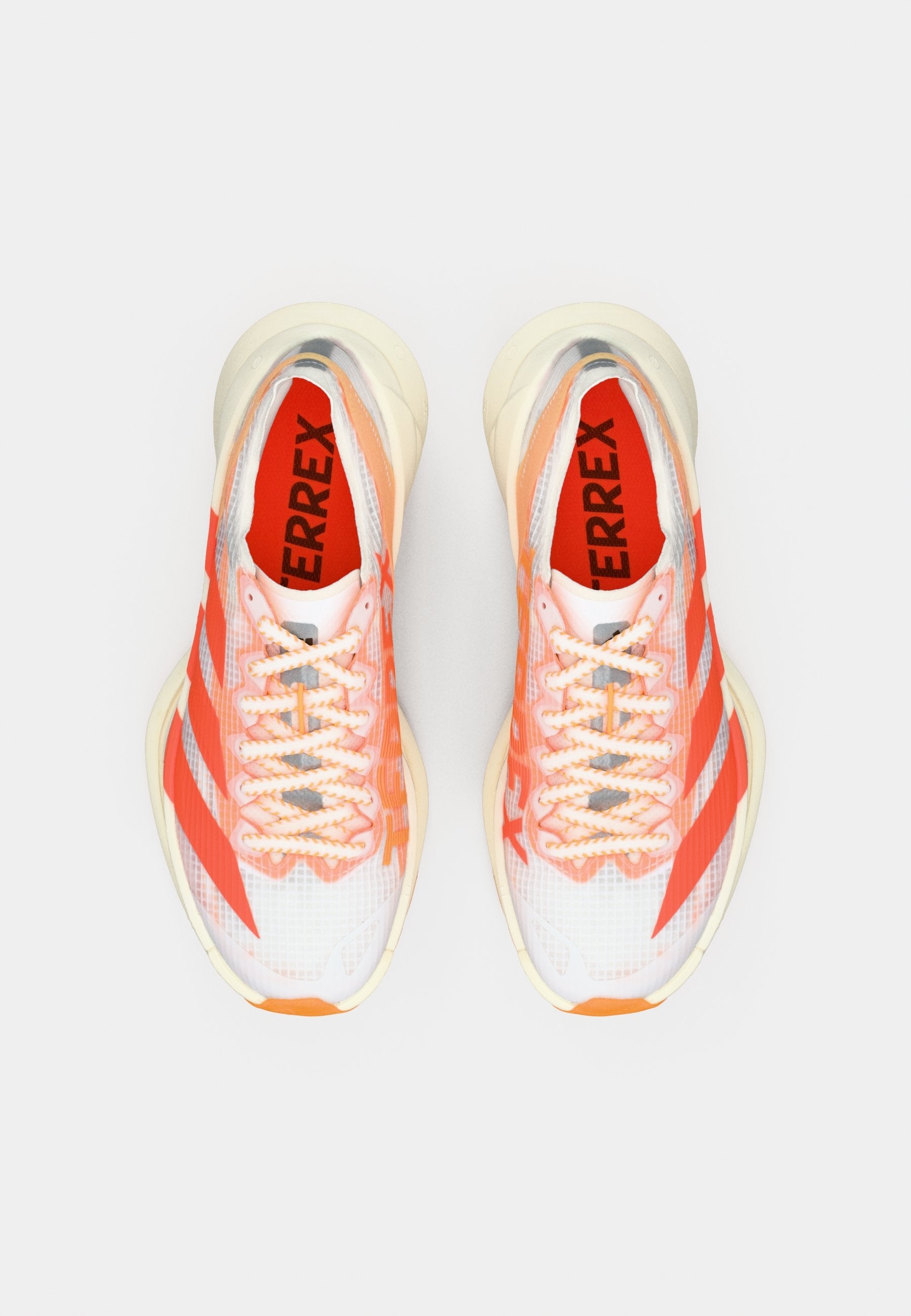 AGRAVIC SPEED ULTRA 2 - Trail running shoes - footwear white/impact orange/reflective silver-coloured