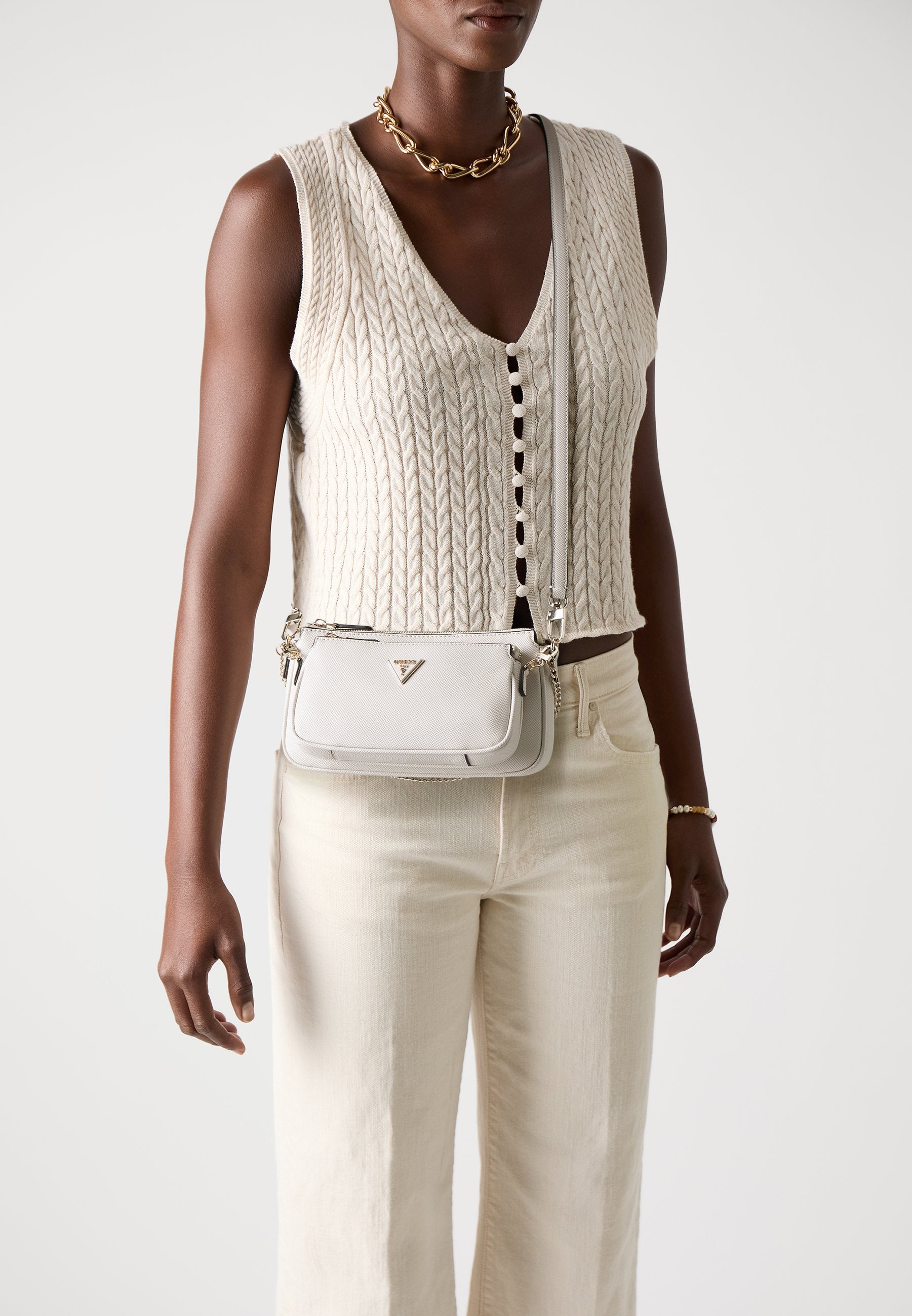 NOELLE II POUCH - Cross body bag - bone
