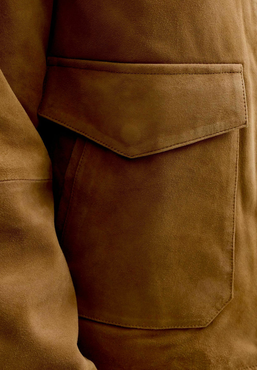 Leather jacket - cognac