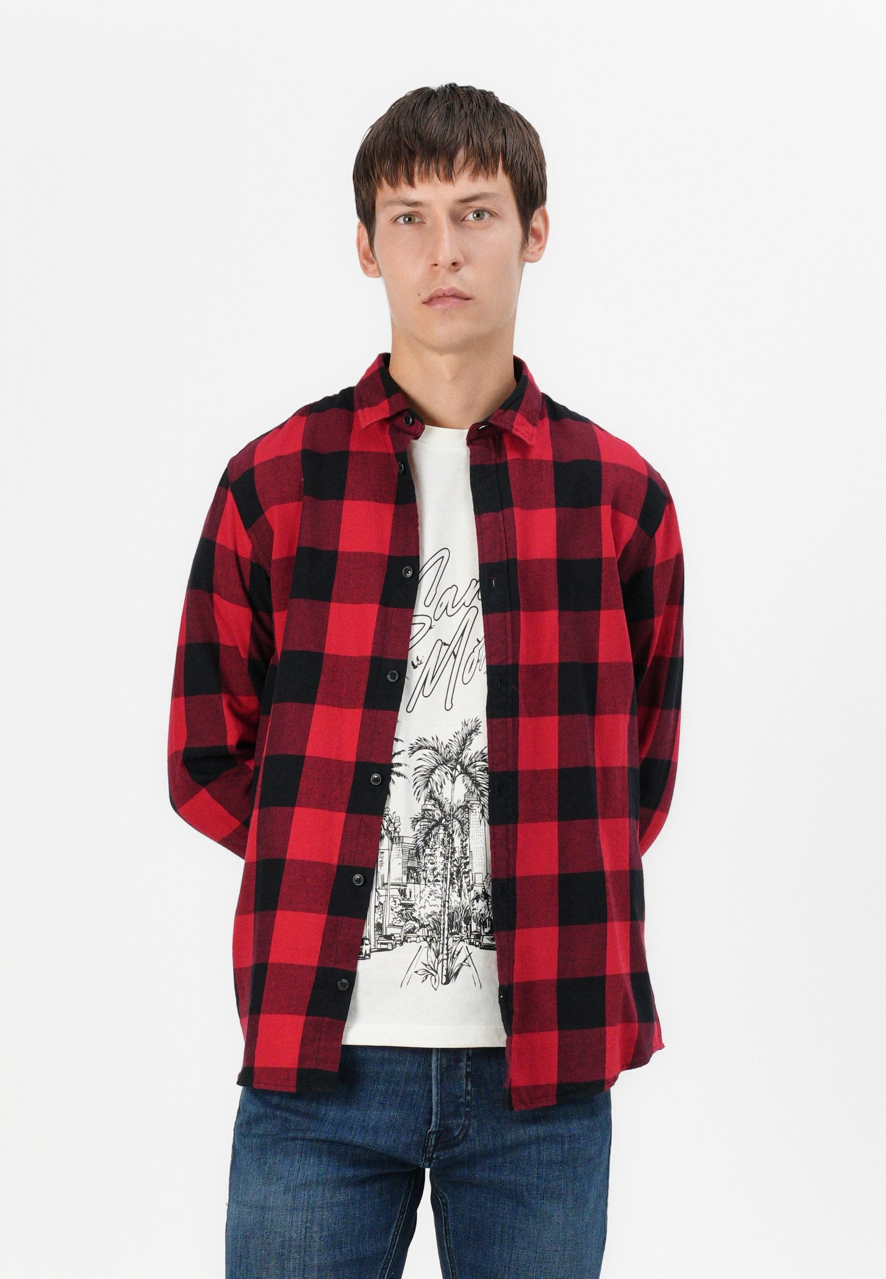 JJIGLENN JJORIGINAL  - Relaxed fit jeans - blue denim