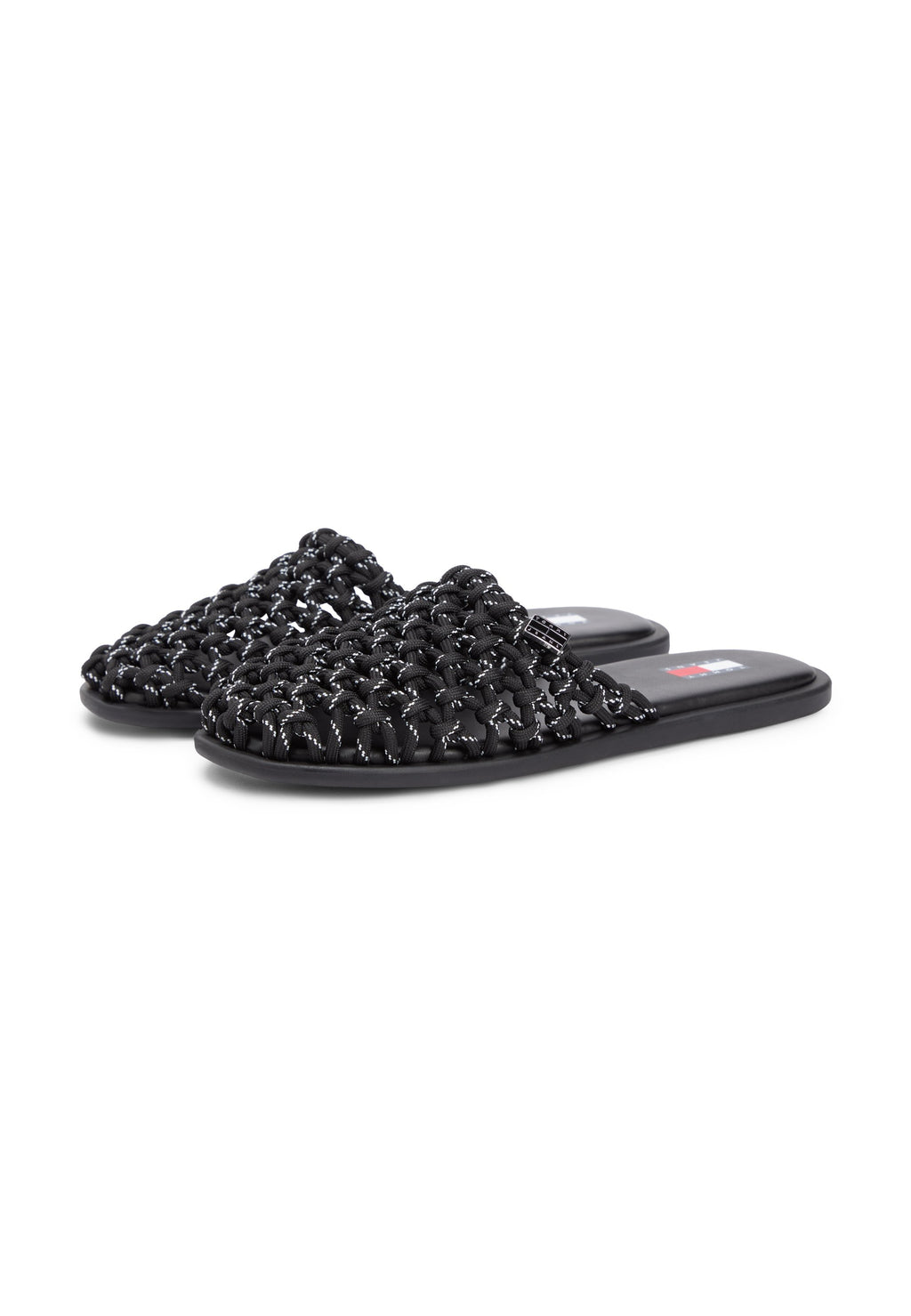 WOVEN ROPE MULES - Sandals - black