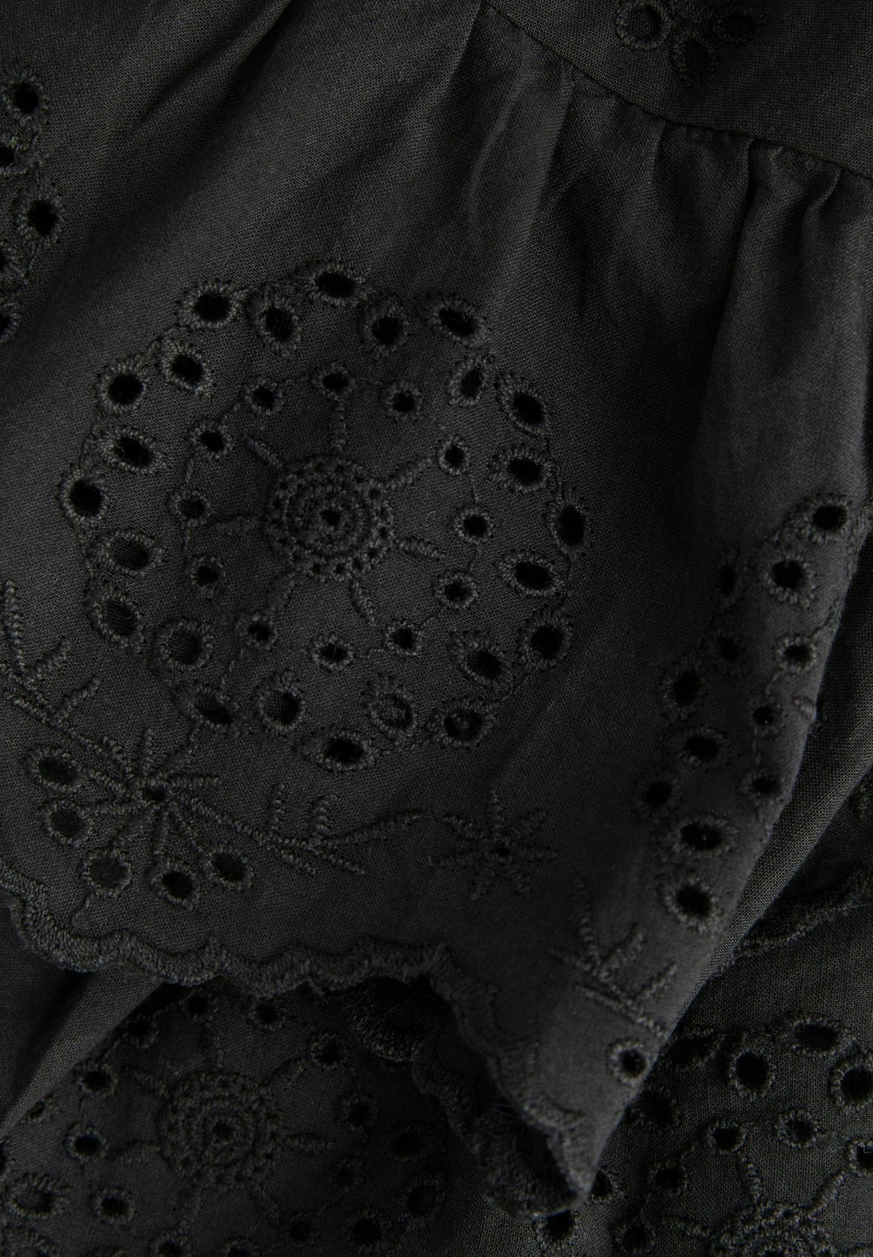 JXJADE LAYERED BRODERIE SKIRT - A-line skirt - black