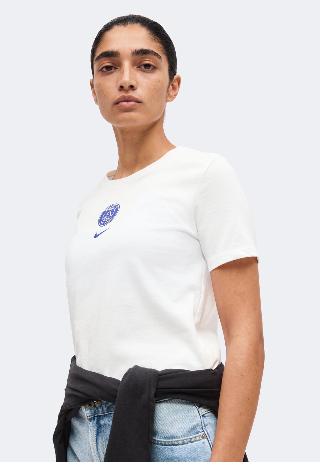 PARIS SAINT-GERMAIN CREST TEE - Club wear - white