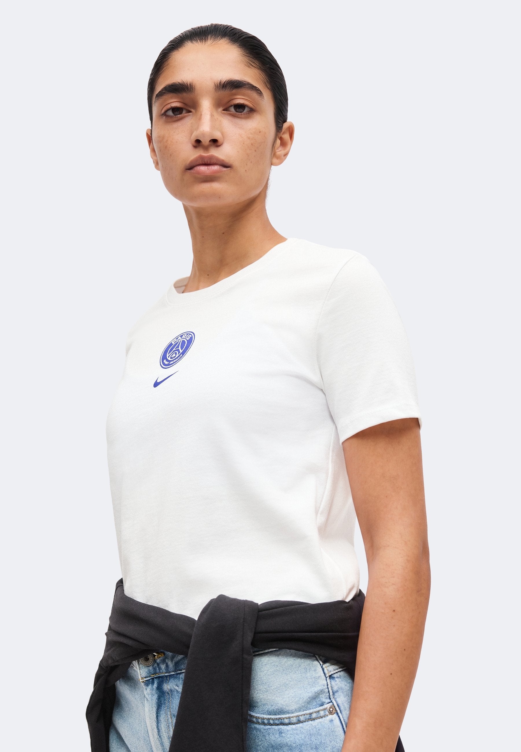 PARIS SAINT-GERMAIN CREST TEE - Club wear - white
