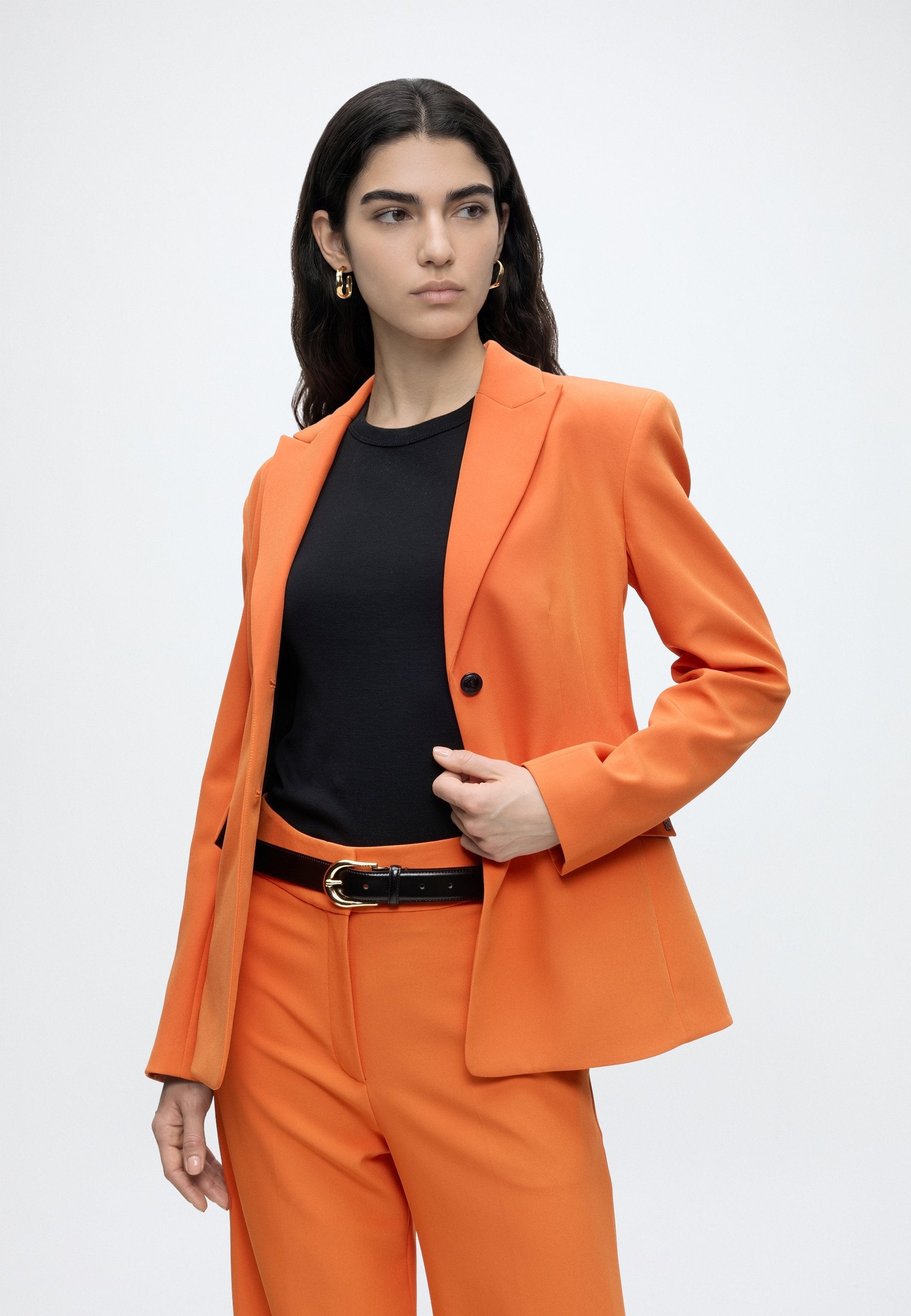 HIMIA - Trousers - bright orange