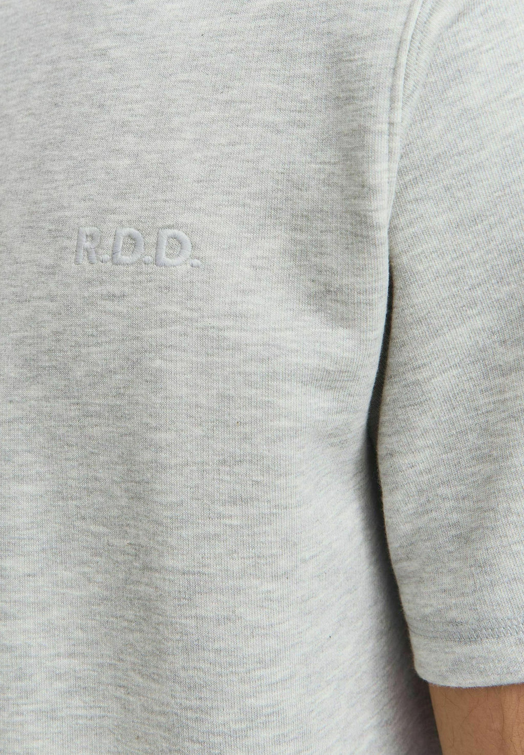 T-SHIRT RDD GEDRUCKT RUNDHALS T-SHIRT - Basic T-shirt - light grey melange