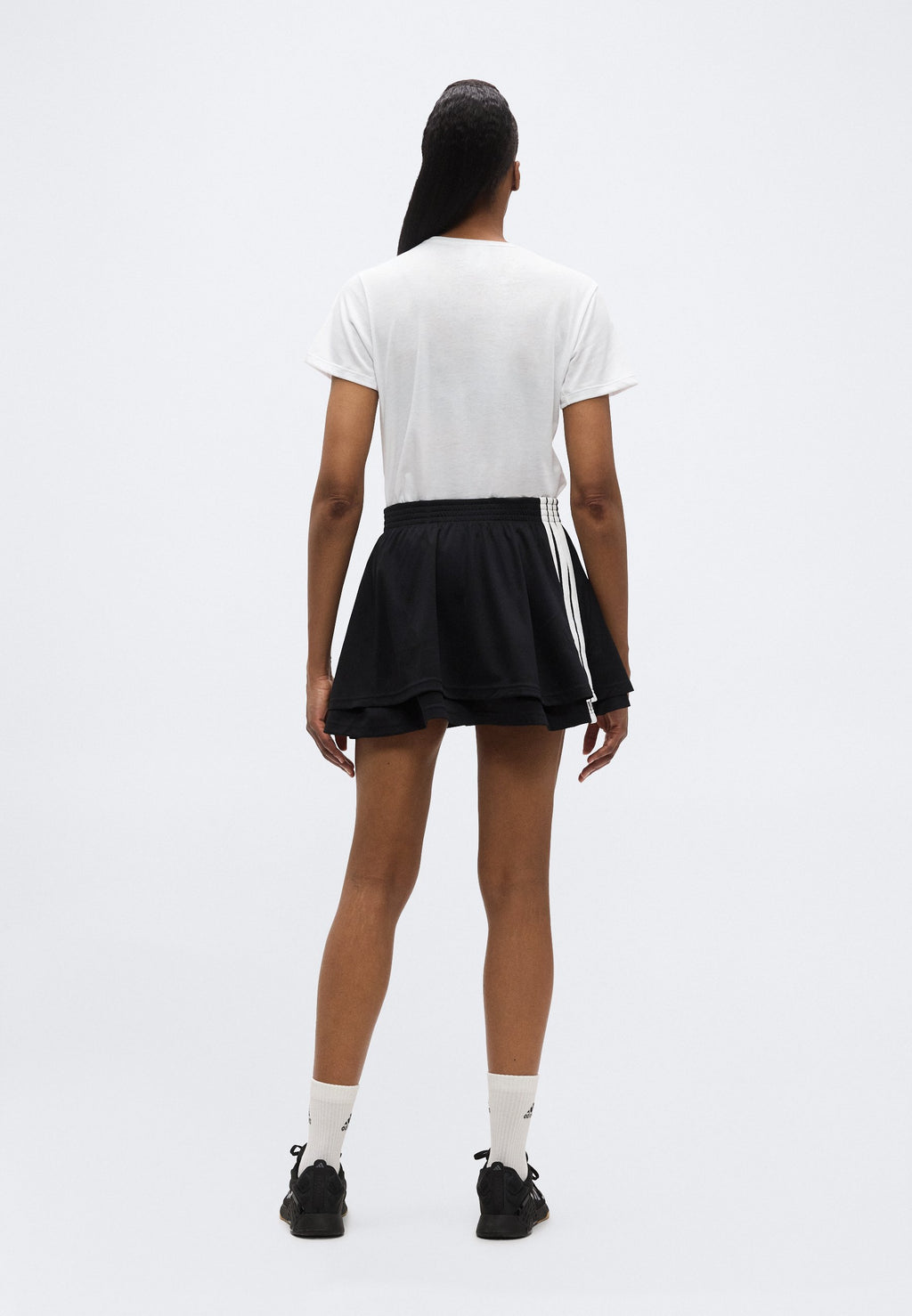 HOUSE OF TIRO SKIRT - Sports skirt - black/white