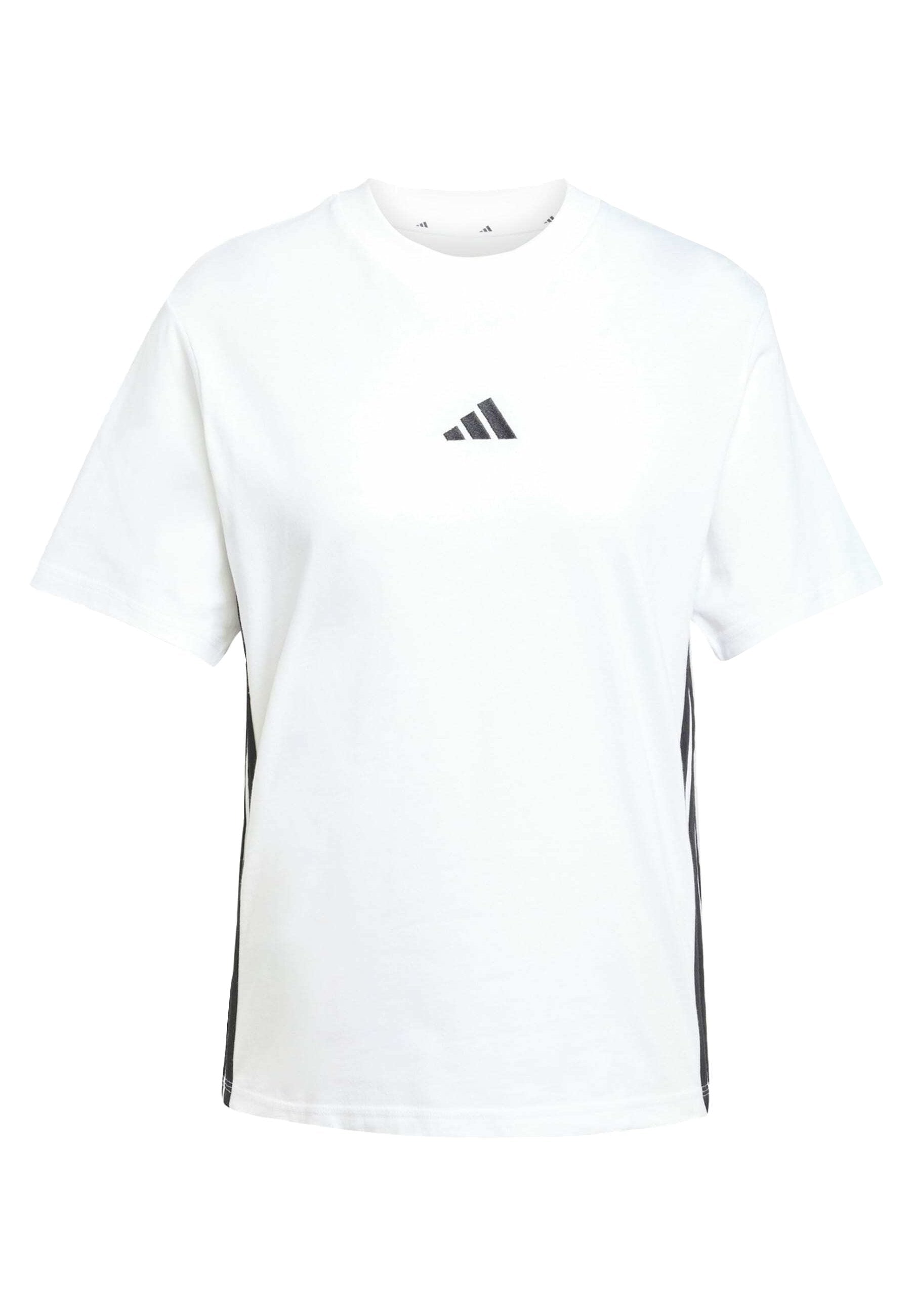 ESSENTIALS 3 STRIPES - Print T-shirt - white   black