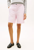 SHORT CHINO DÉLAVÉ COUPE CLASSIQUE - Shorts - lilas poudré