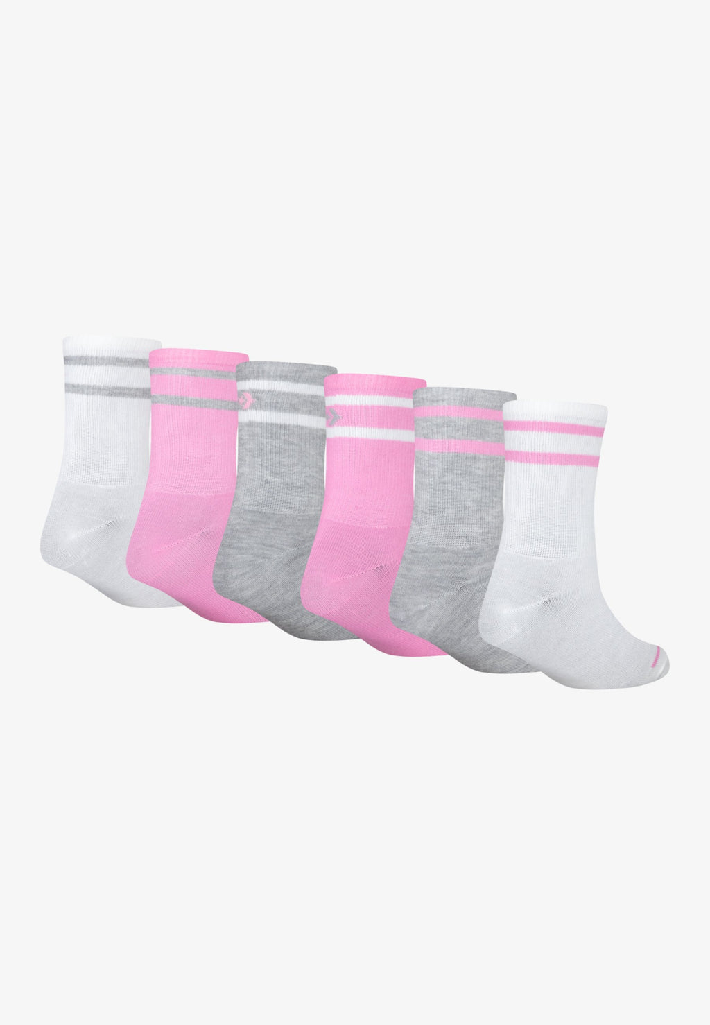 WORDMARK CREW UNISEX 6 PACK  - Socks - converse pink