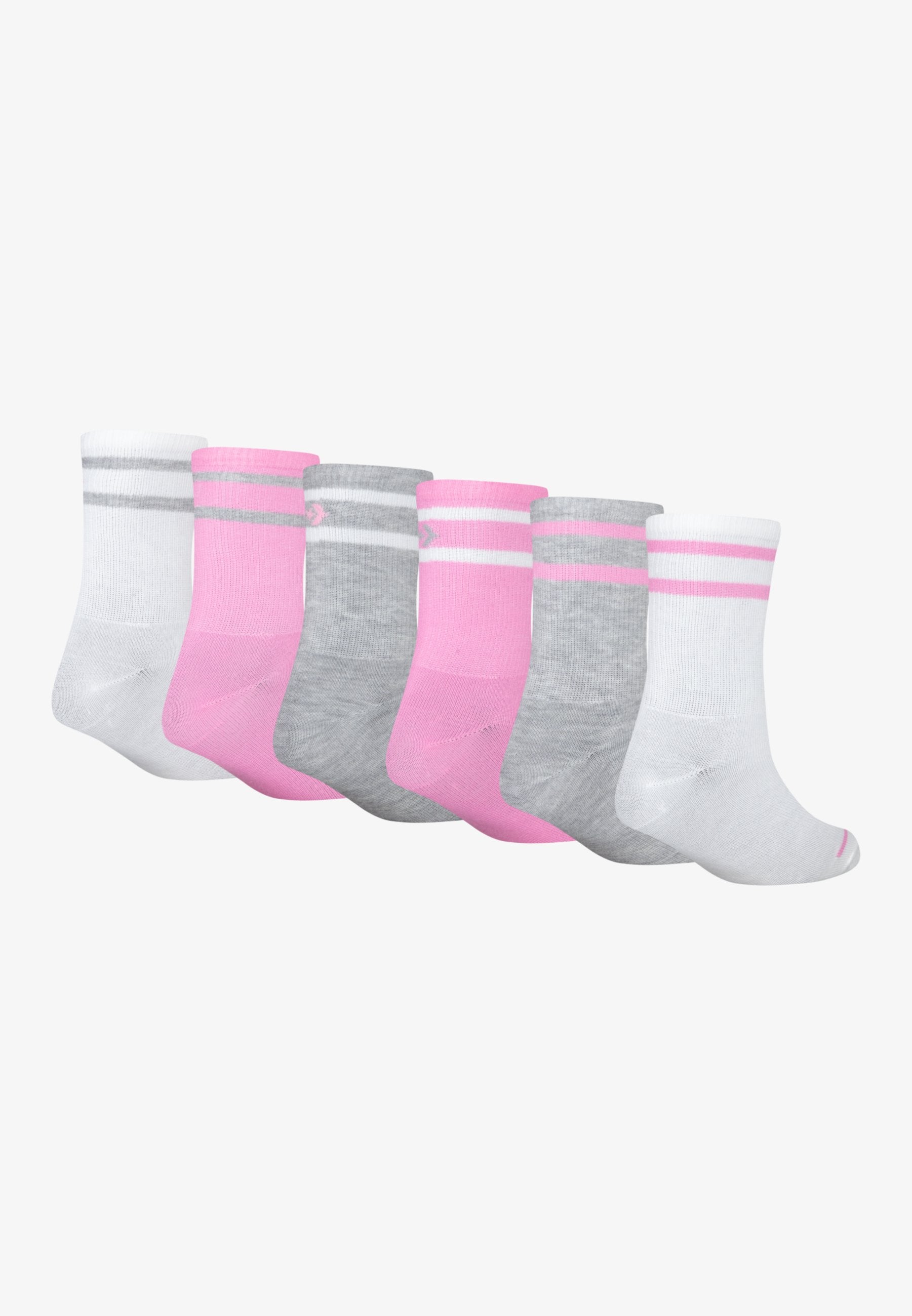WORDMARK CREW UNISEX 6 PACK  - Socks - converse pink
