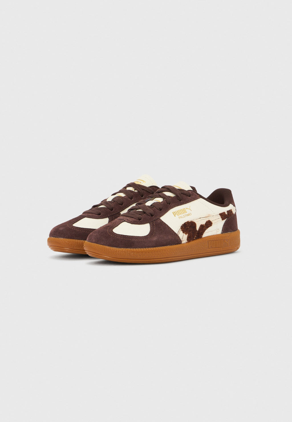 PALERMO - Trainers - warm white/chocolate brown