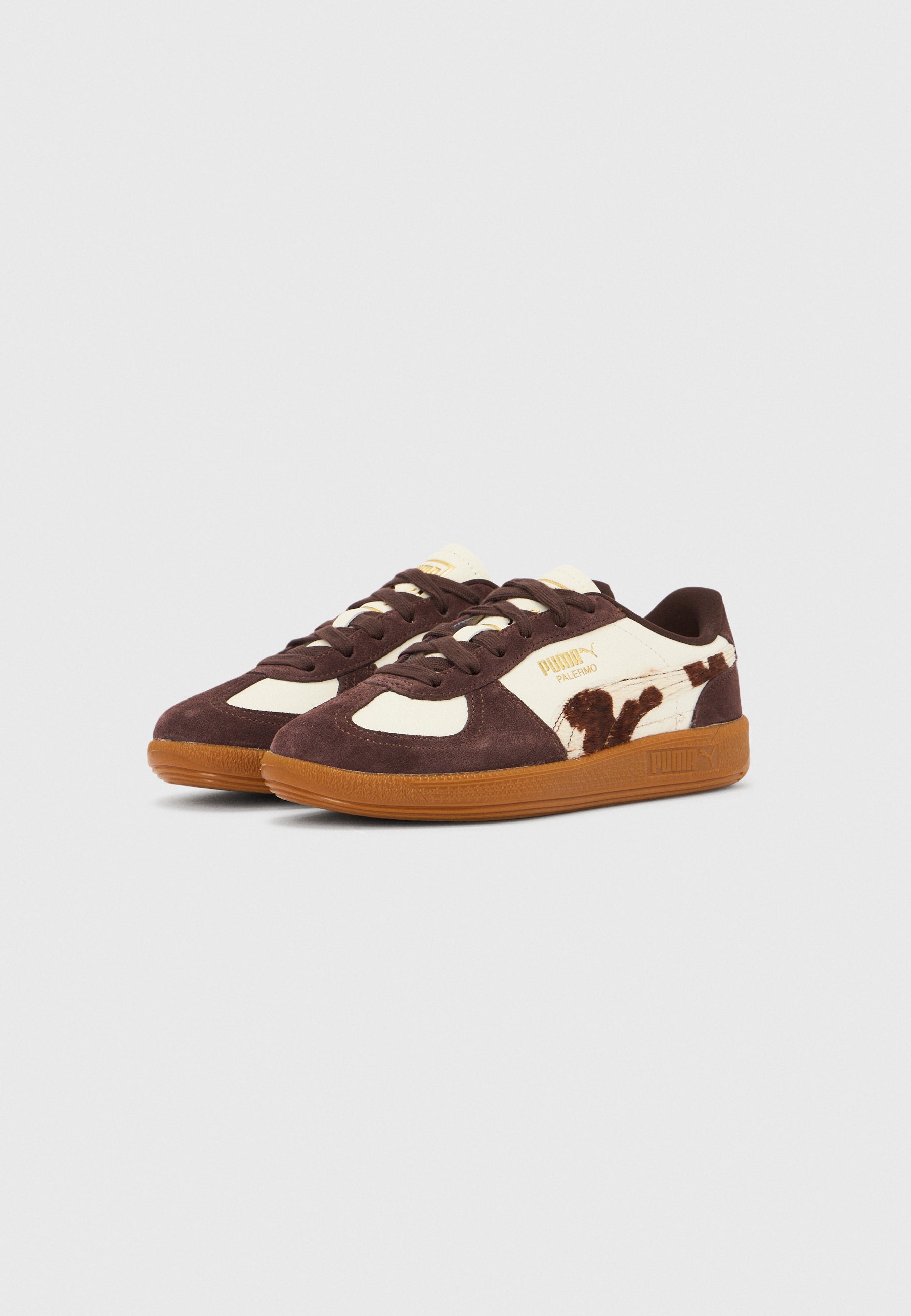 PALERMO - Trainers - warm white/chocolate brown